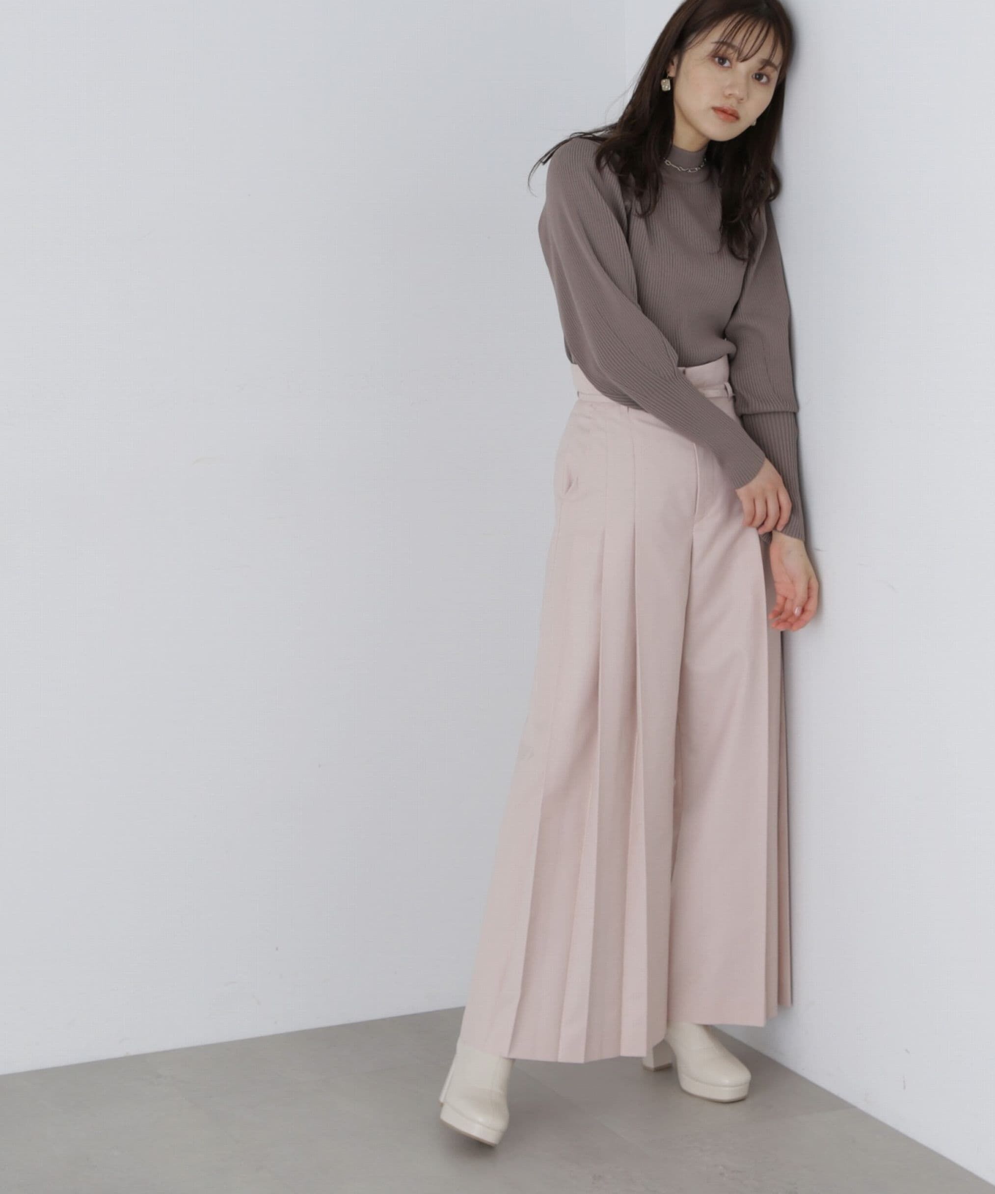 PROPORTION BODY DRESSING「サイドプリーツワイドパンツ」|その他|