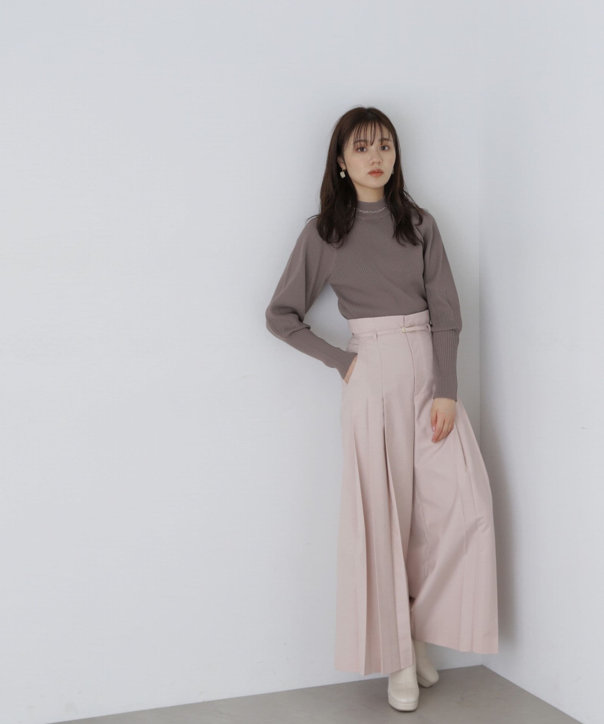 PROPORTION BODY DRESSING「サイドプリーツワイドパンツ」|その他|