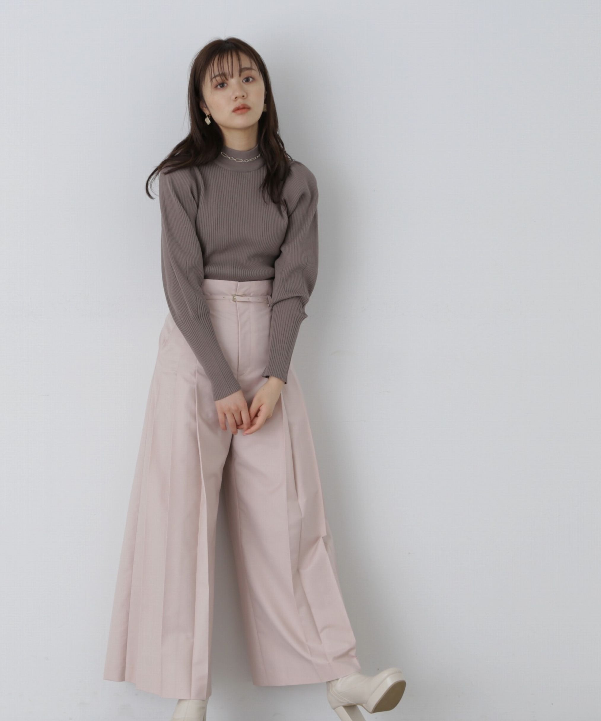 PROPORTION BODY DRESSING「サイドプリーツワイドパンツ」|その他|