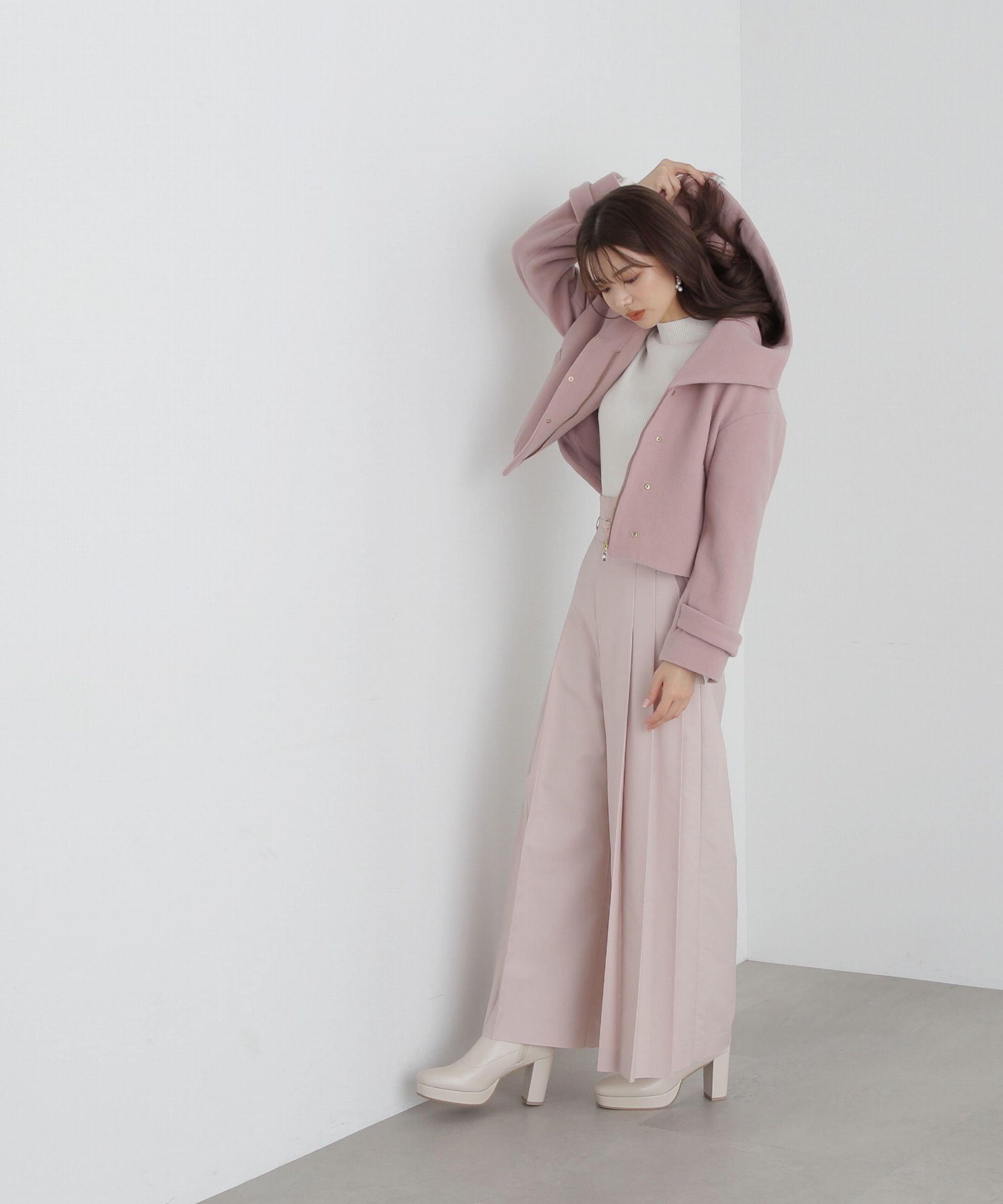 PROPORTION BODY DRESSING「サイドプリーツワイドパンツ」|その他|