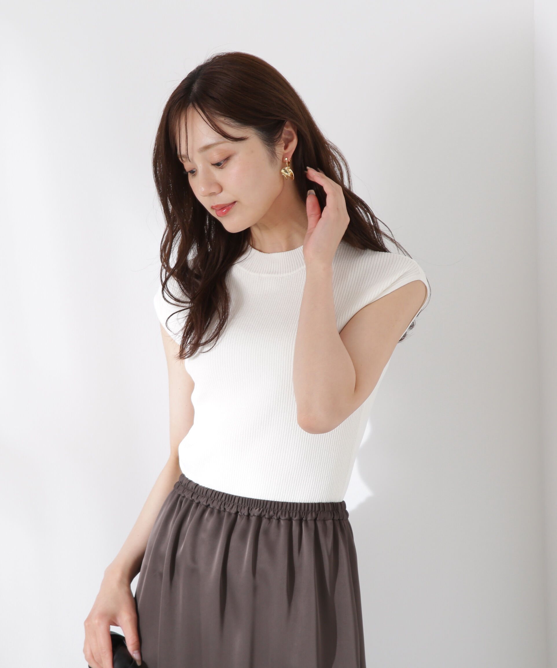 PROPORTION BODY DRESSING「ボトルネックリブニット」|ニット・セーター|