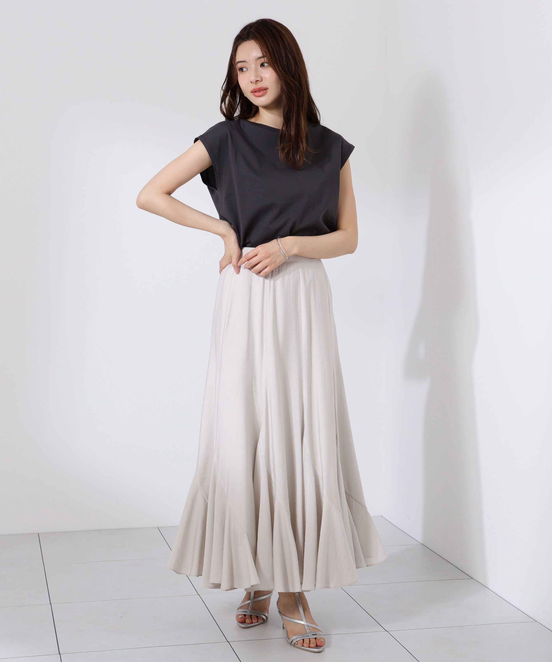 PROPORTION BODY DRESSING「エスカルゴマーメイドフレアスカート」|スカート|