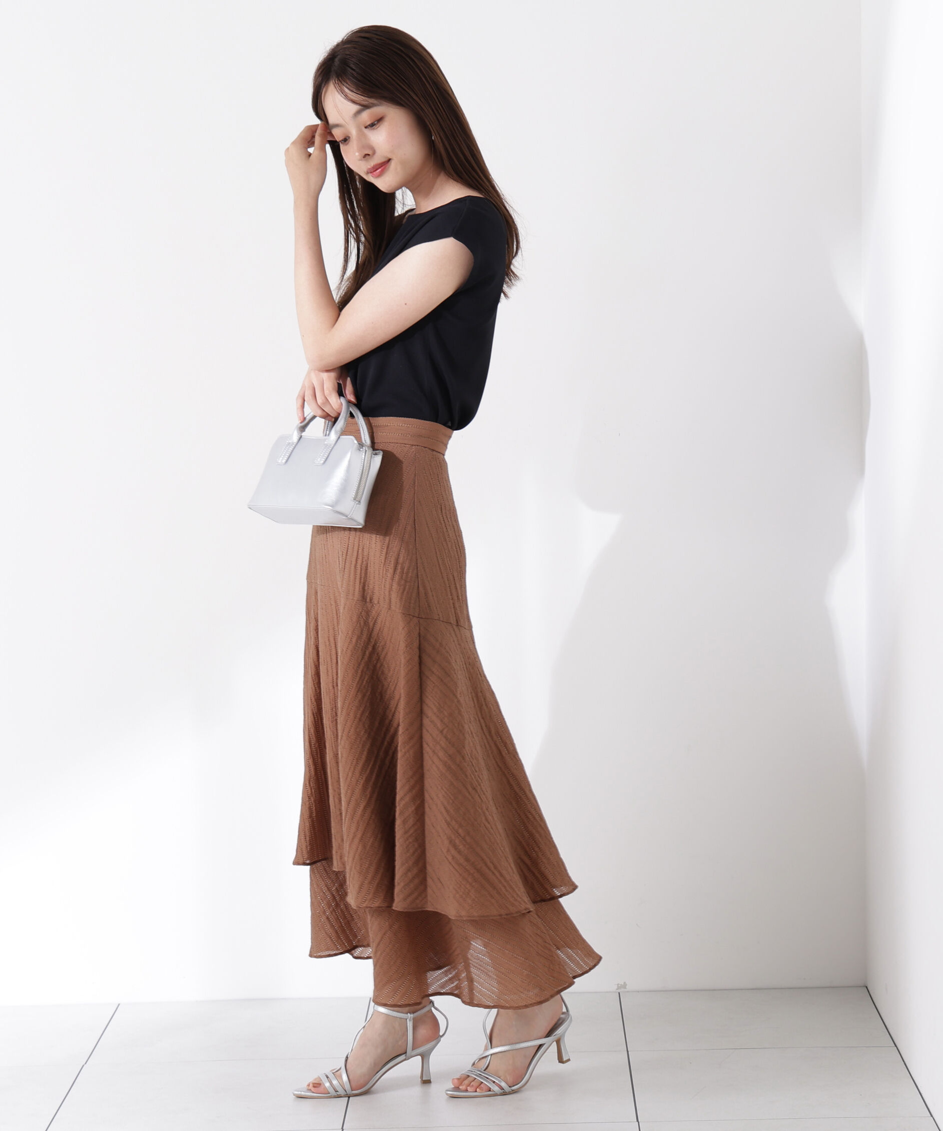 PROPORTION BODY DRESSING「シアードビーティアードスカート」|スカート|