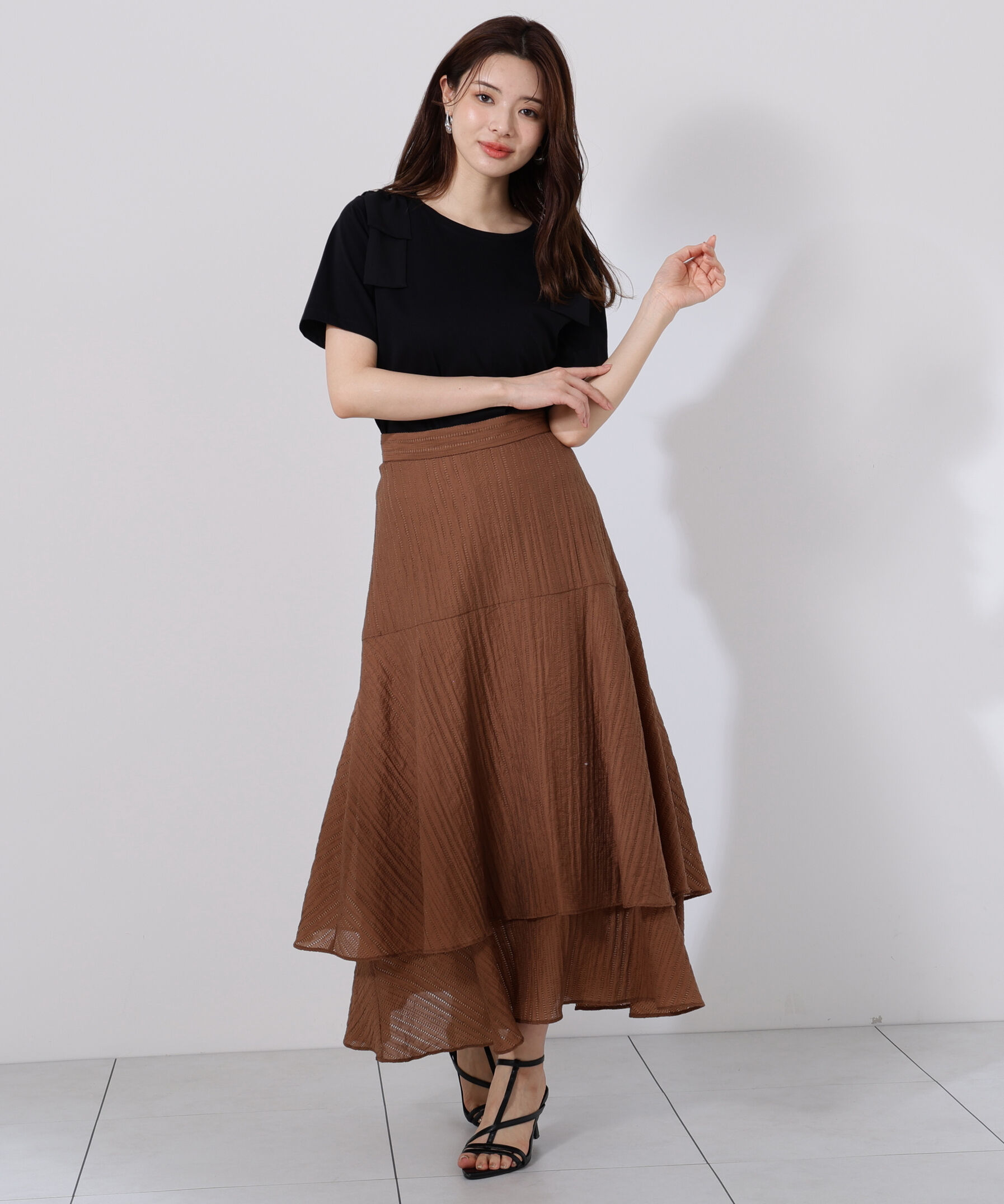 PROPORTION BODY DRESSING「シアードビーティアードスカート」|スカート|