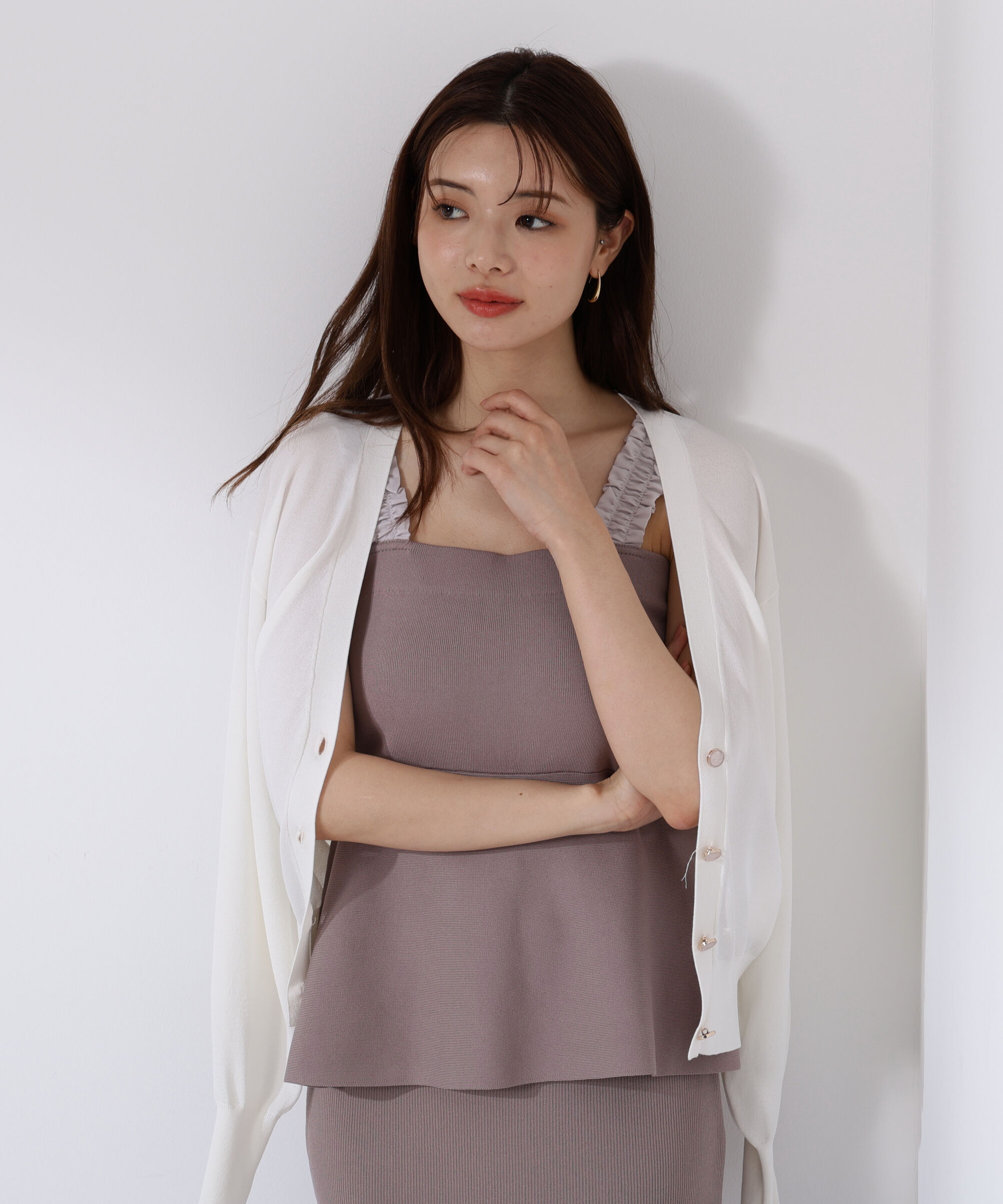 PROPORTION BODY DRESSING「ペプラムキャミセットアップ」|ワンピース|