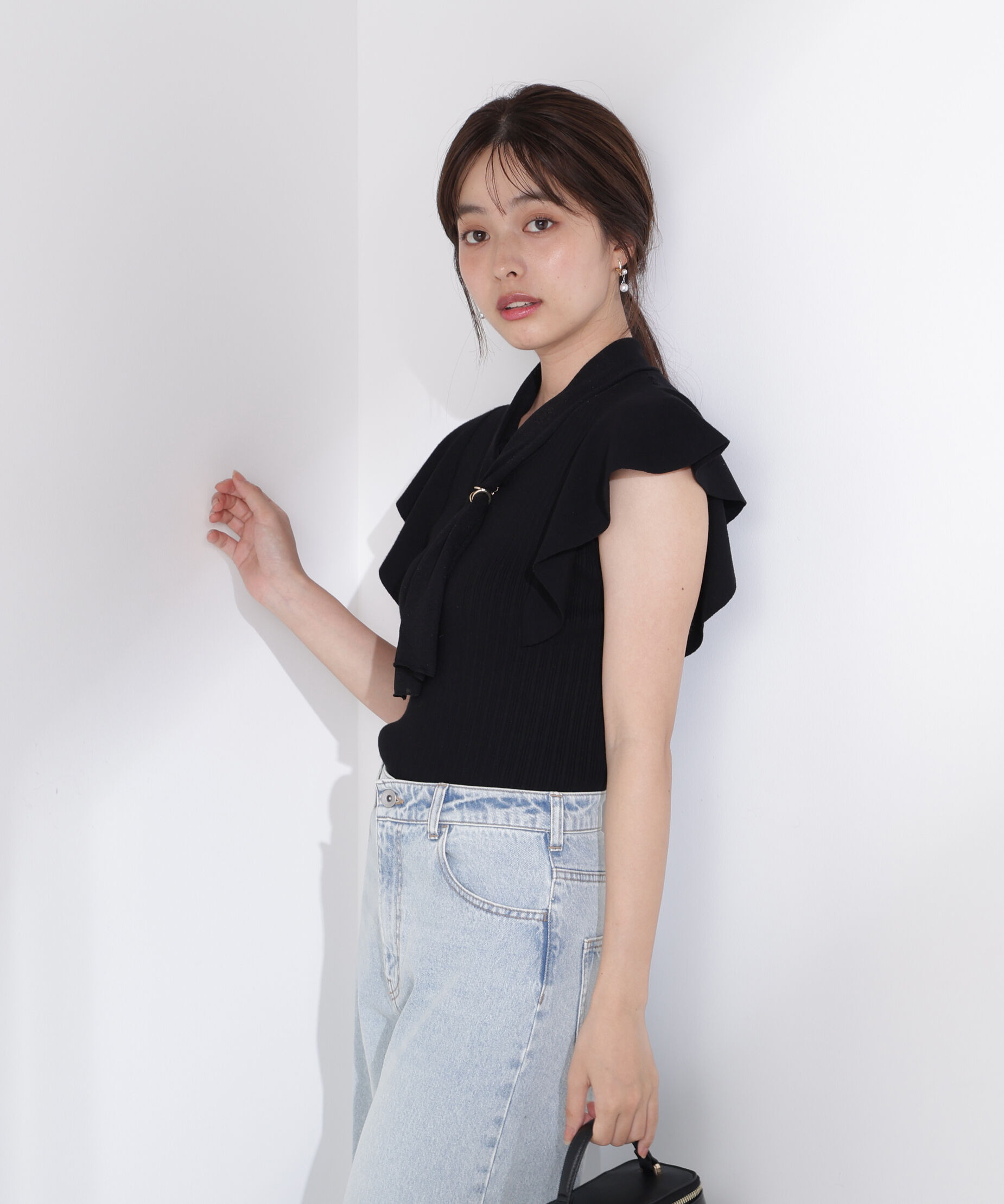 PROPORTION BODY DRESSING「2wayタイ付きニット」|ニット・セーター|