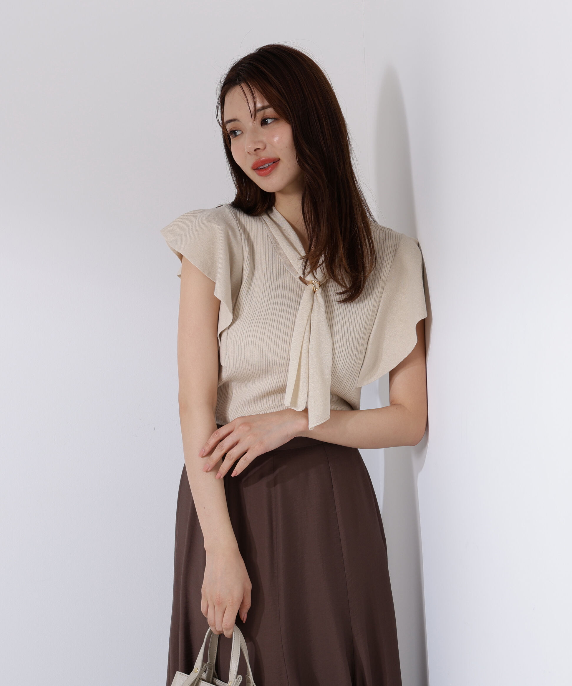 PROPORTION BODY DRESSING「2wayタイ付きニット」|ニット・セーター|