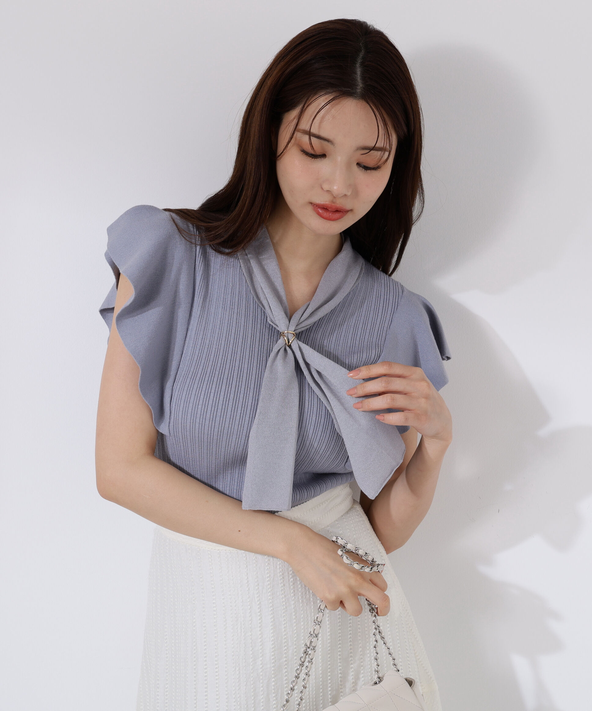 PROPORTION BODY DRESSING「2wayタイ付きニット」|ニット・セーター|