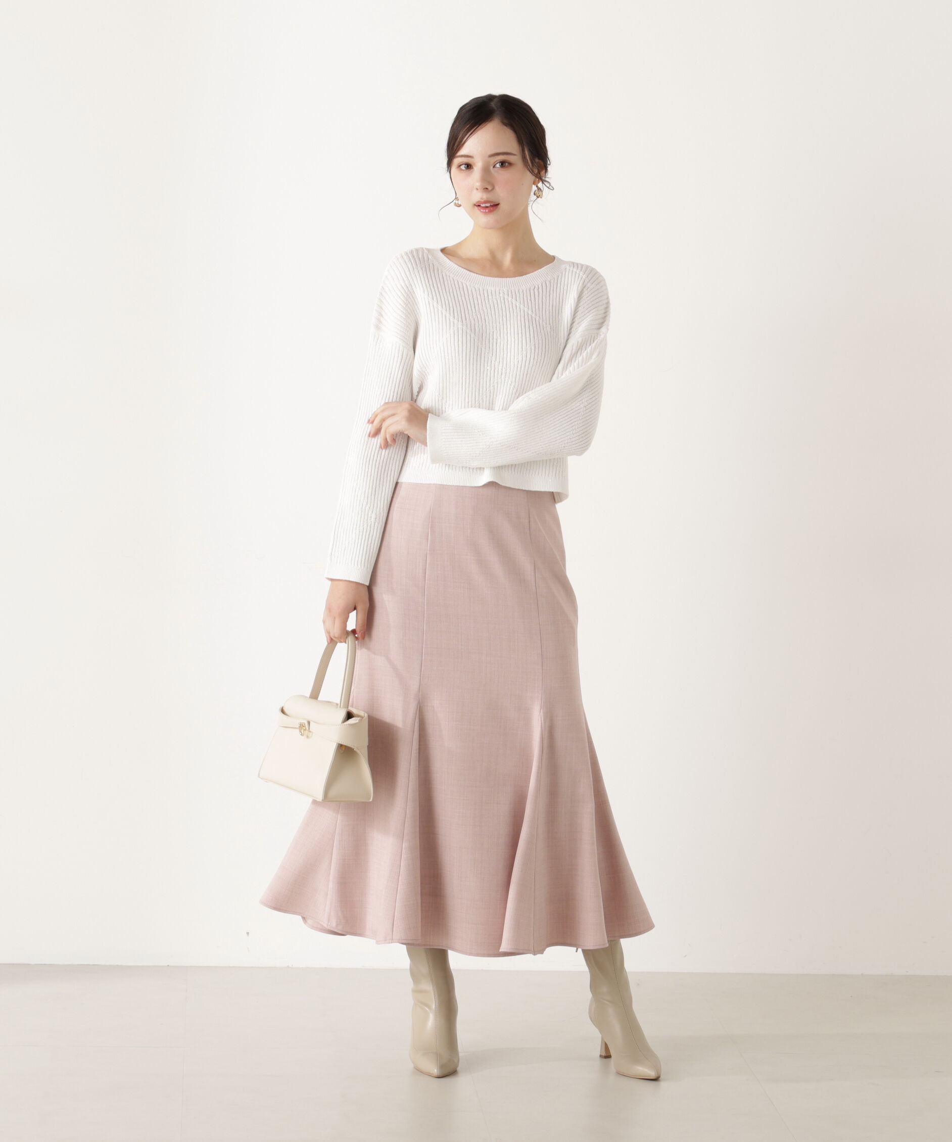 PROPORTION BODY DRESSING「ハイウエストマーメイドスカート　26SS」|スカート|ピンク