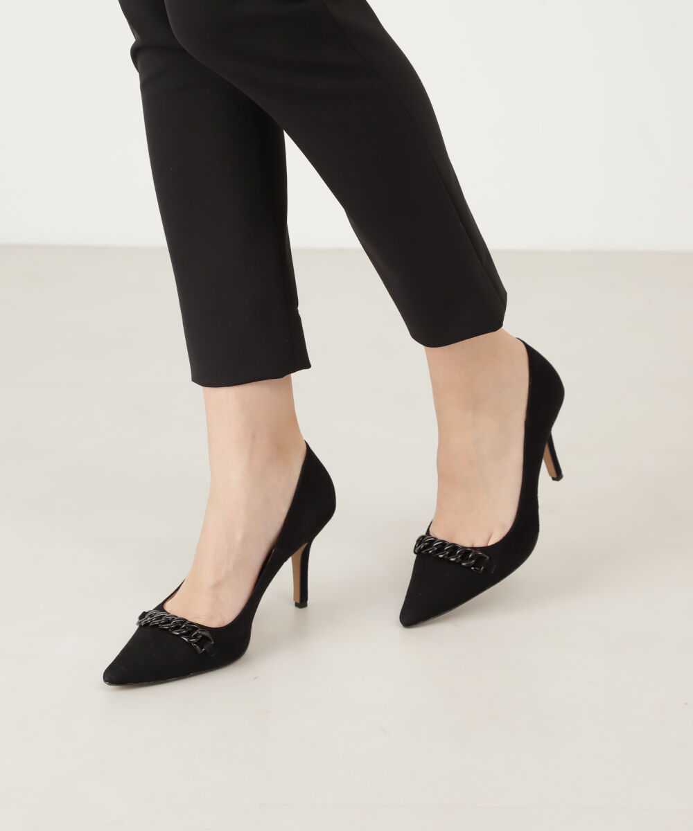  「チェーンパンプス」|その他|ブラック