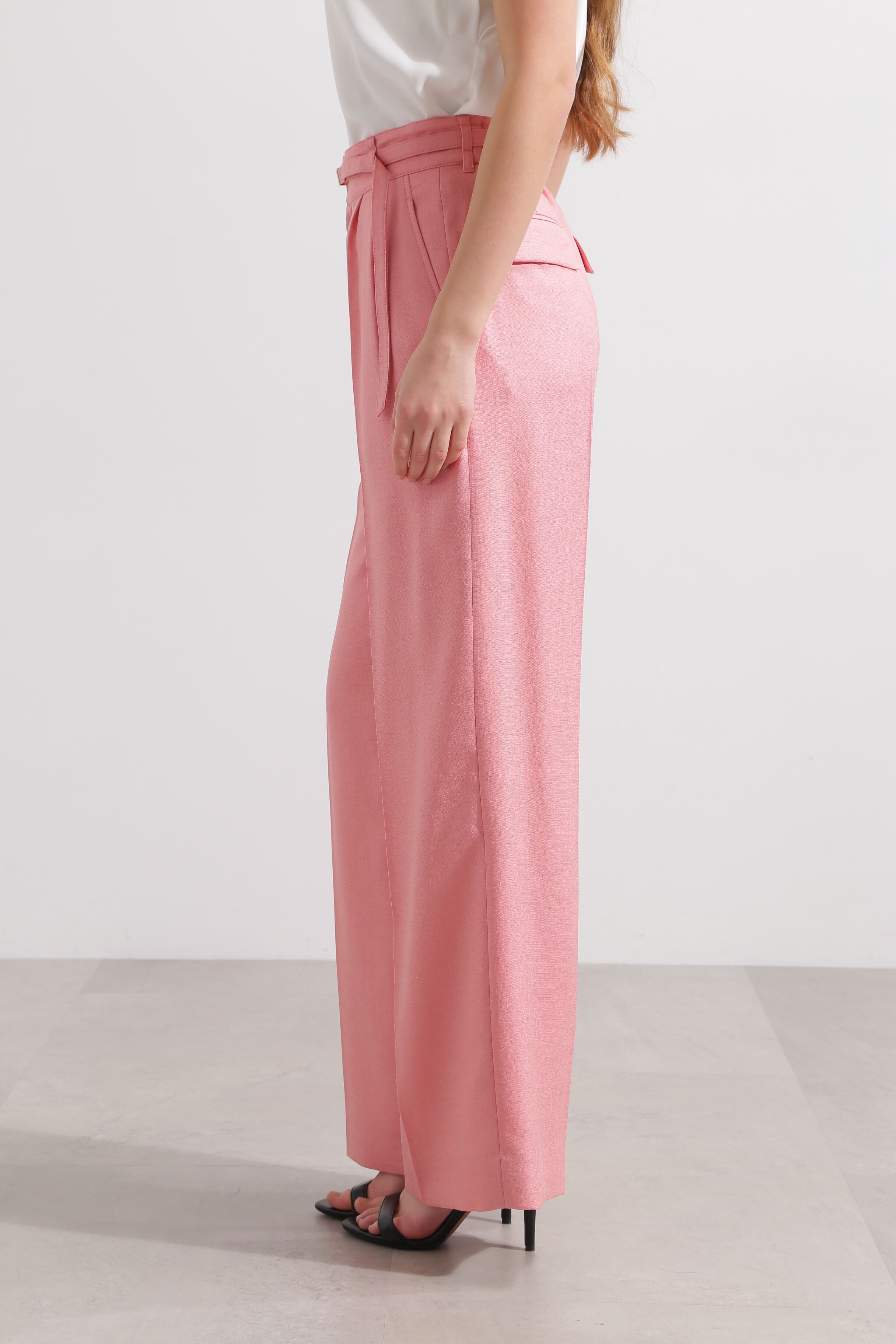  「◆スリムベルト付きワイドパンツ」|その他|