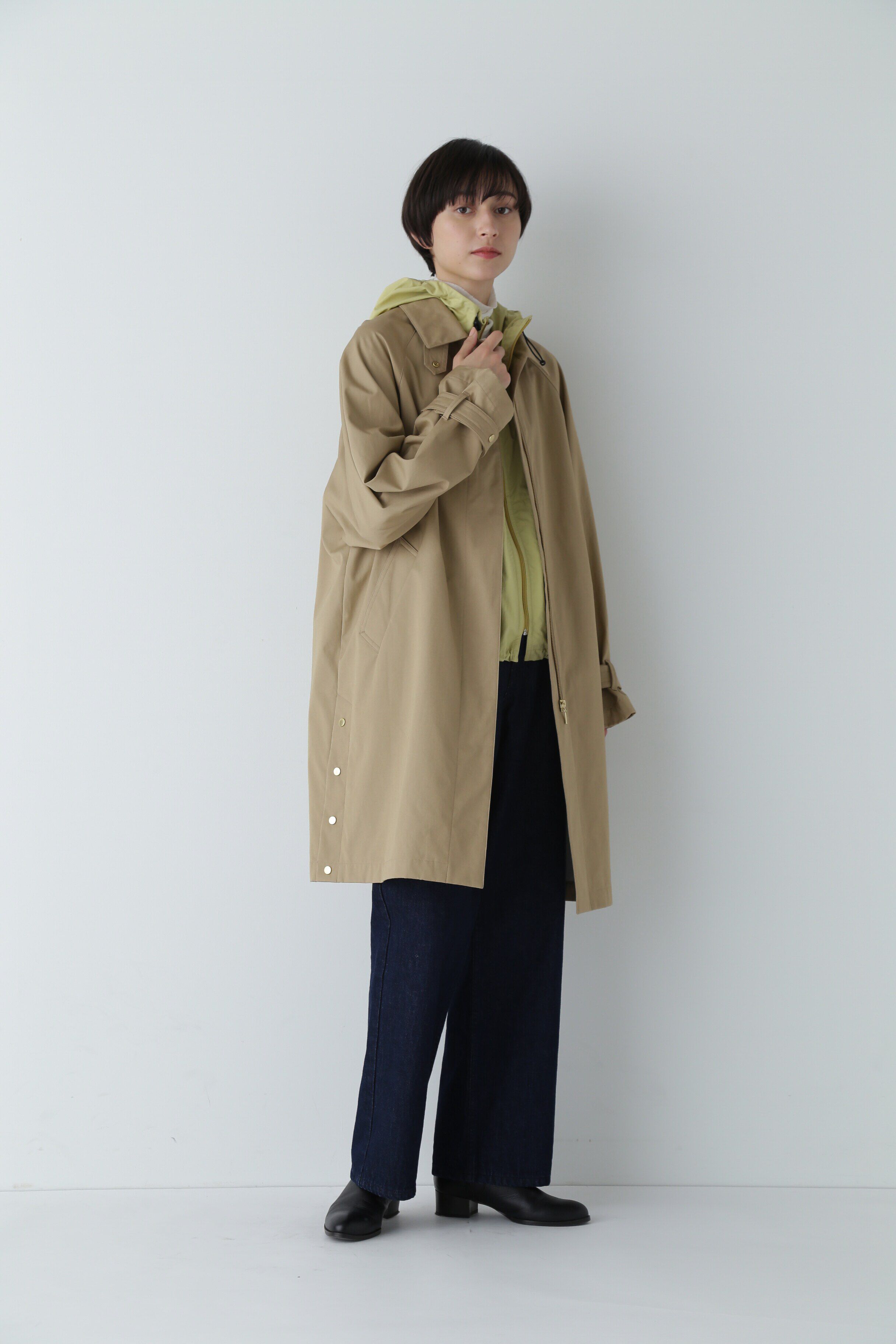  「コットンボンディングステンカラーコート」|その他|