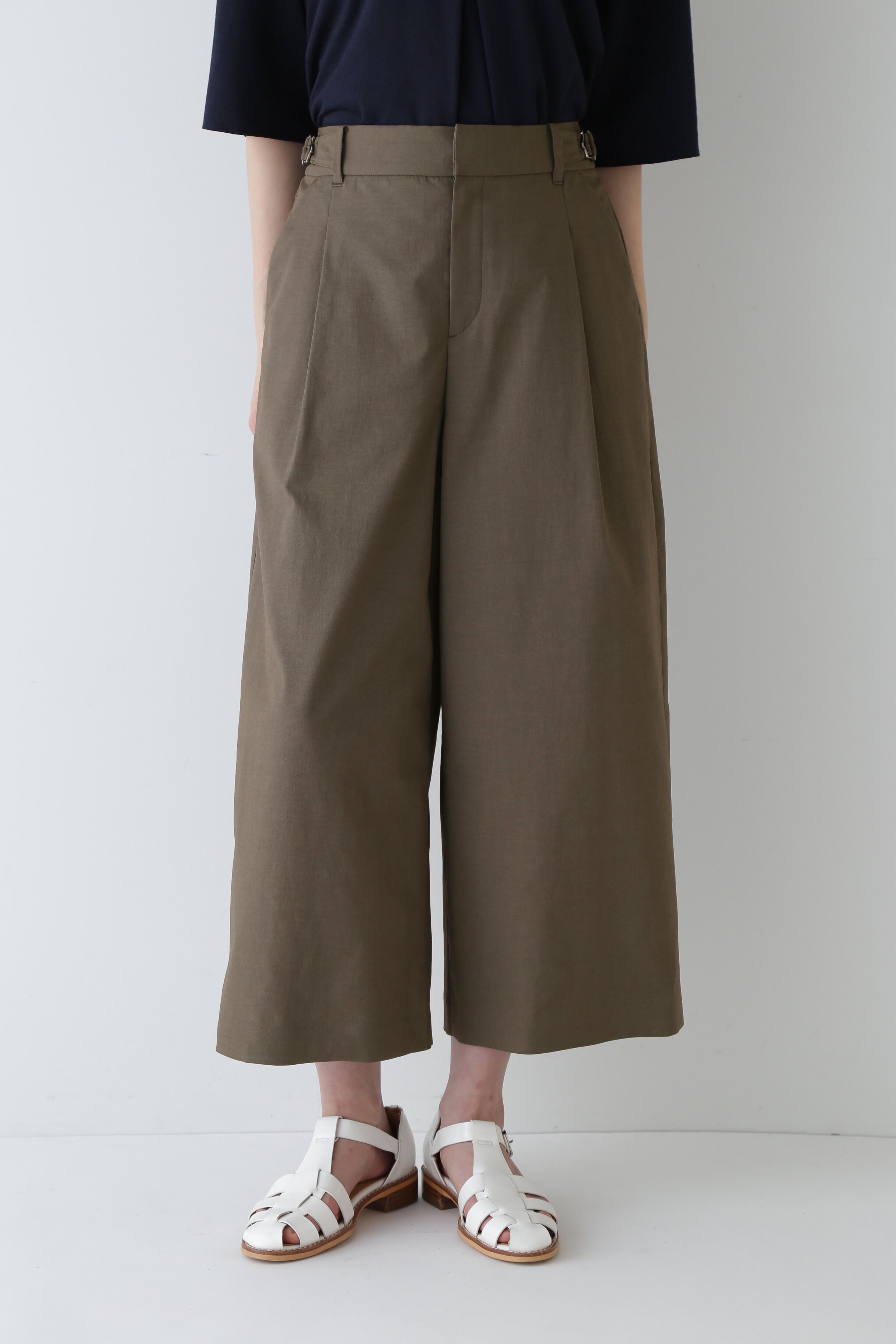  「◆クールマックス綿麻短丈ワイドパンツ」|その他|