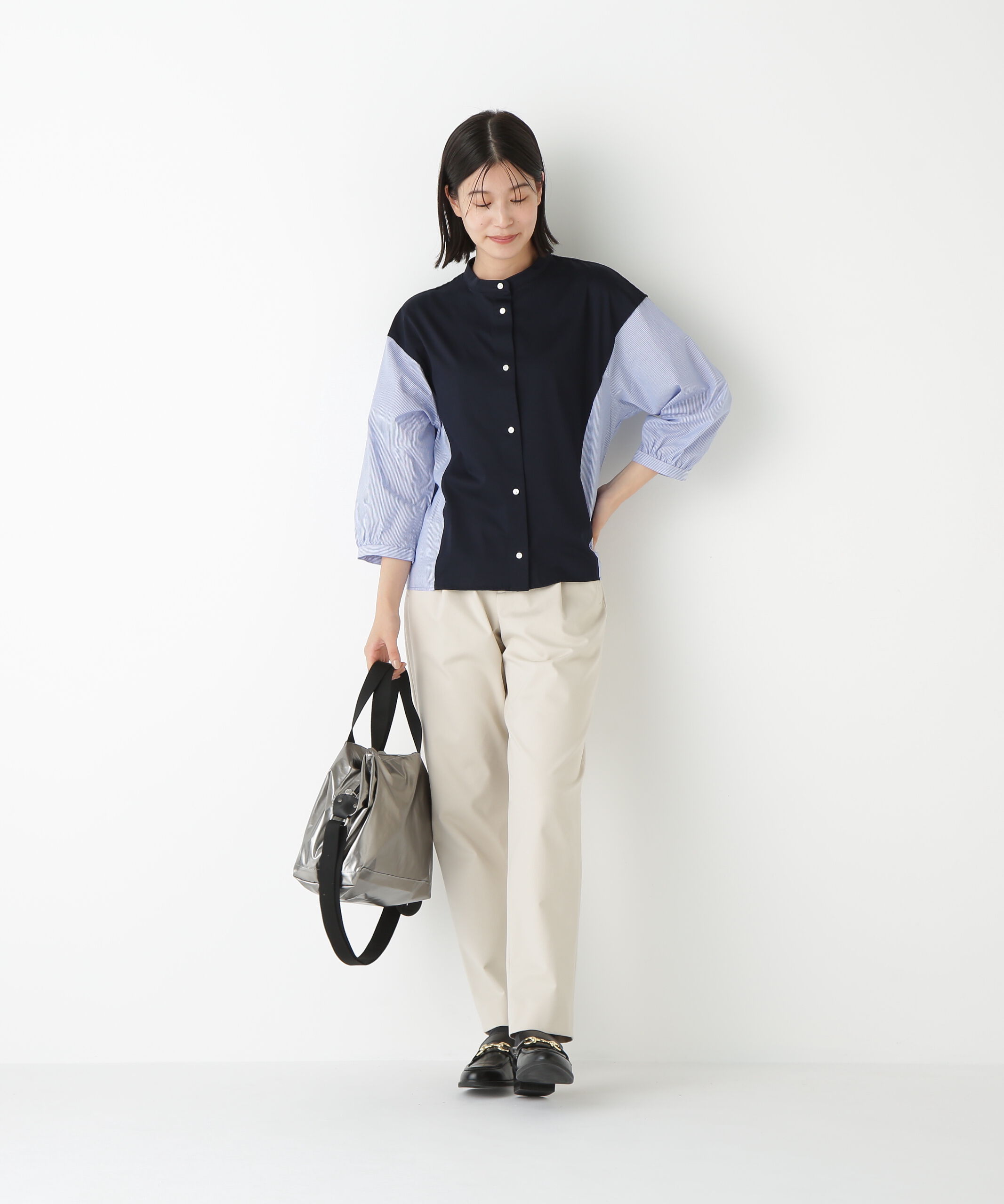  「◆ストレッチポンチワンタックテーパードパンツ」|その他|