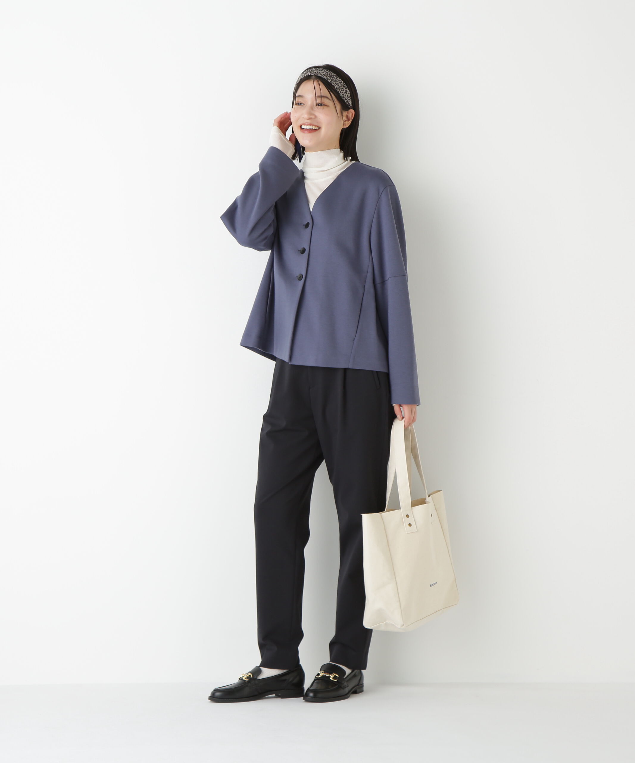  「◆ストレッチポンチワンタックテーパードパンツ」|その他|