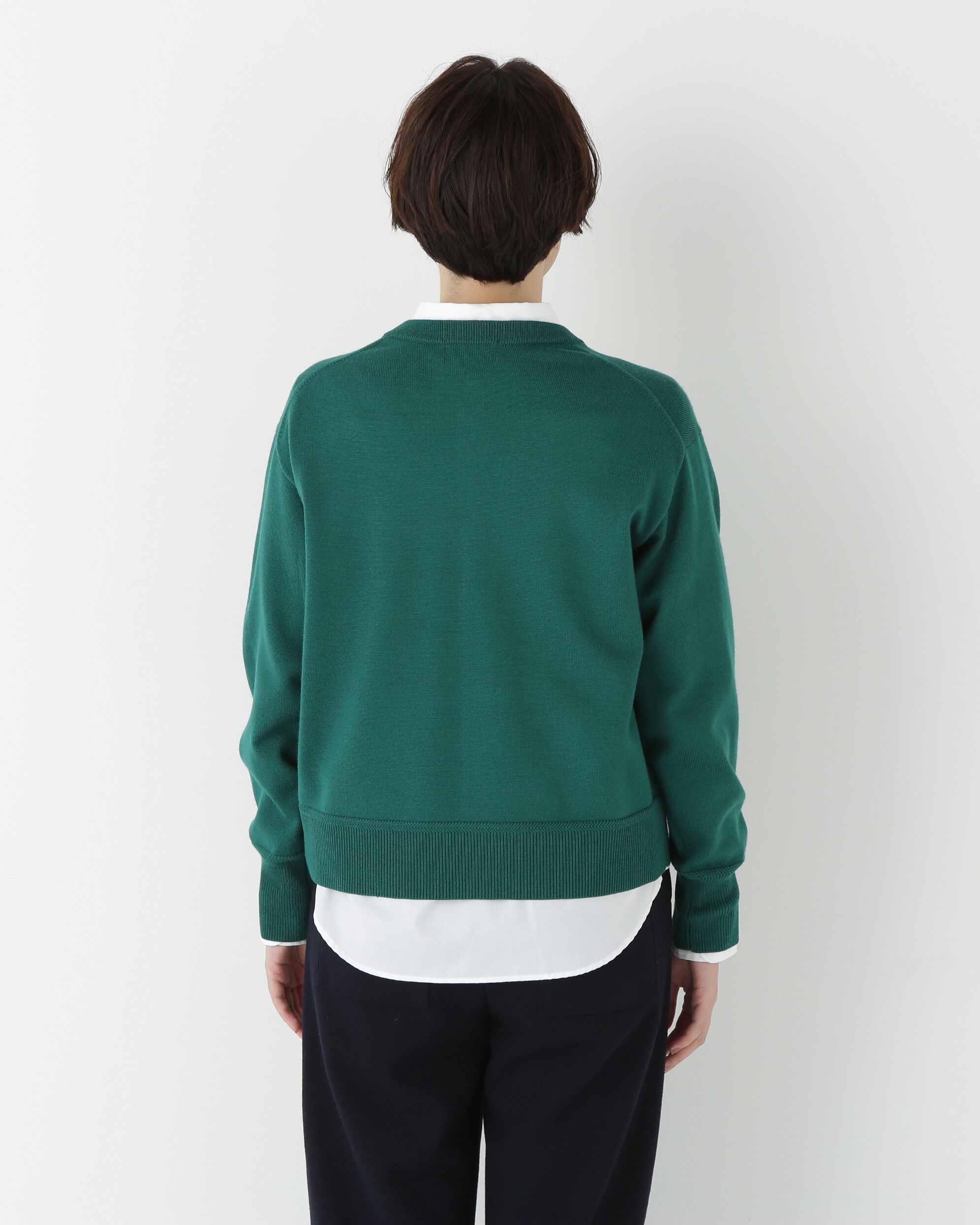  「◆ハイゲージプレーティングスキッパー風プルオーバー」|ニット・セーター|