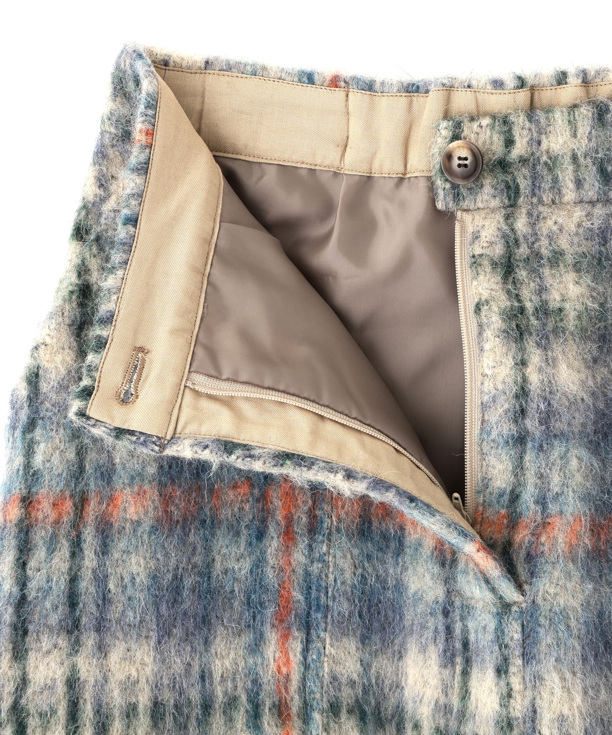  「シャギーチェックベイカーＡラインスカート」|スカート|