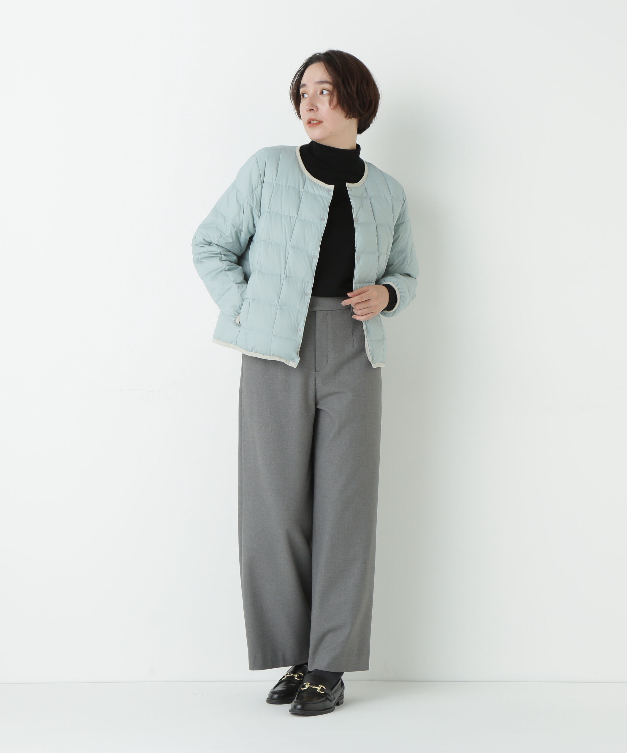  「≪ウォーム素材≫裏起毛セミワイドパンツ」|その他|