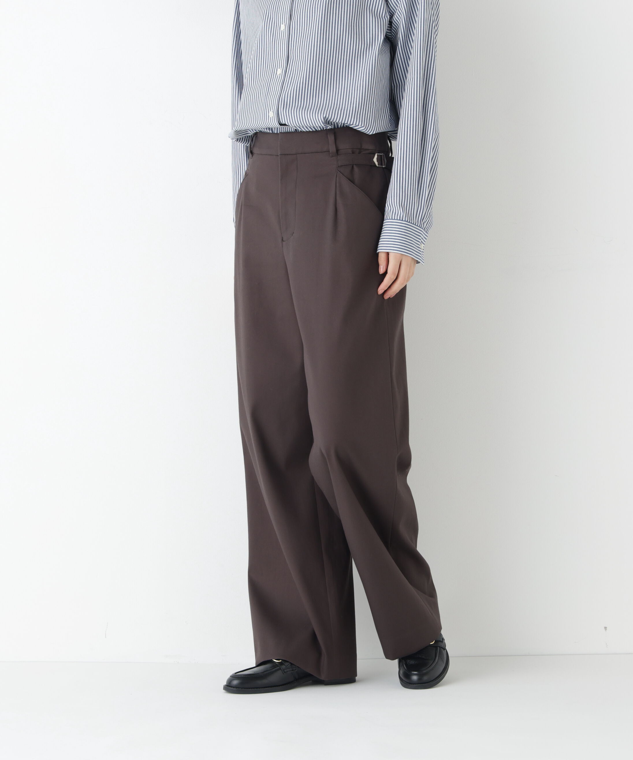  「◆ＯＧダブルクロスセミワイドパンツ」|その他|チャコール1