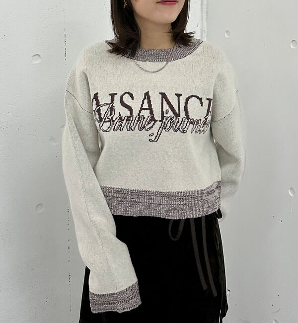 archives「ロゴＪＱショートニットプルオーバー」|ニット・セーター|IVORY