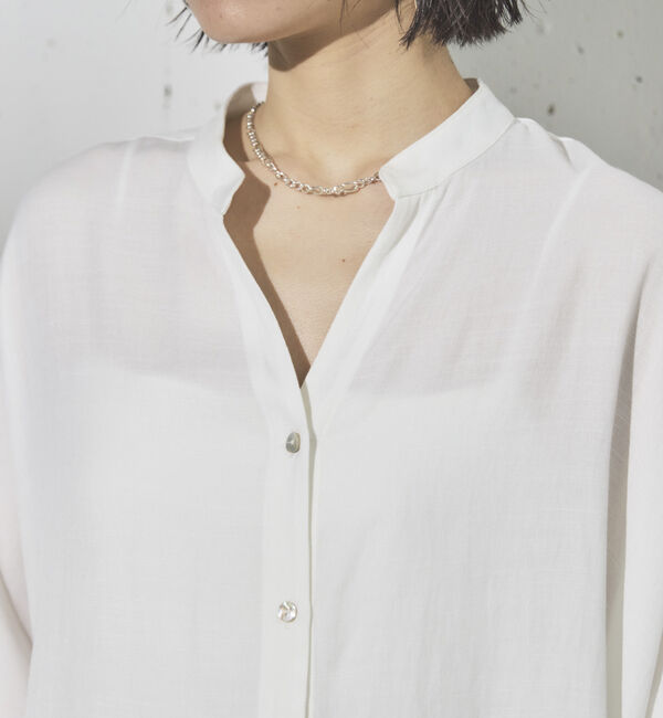 Doux archives「ウォッシャブルリネンライクスキッパープルオーバー」|シャツ・ブラウス|