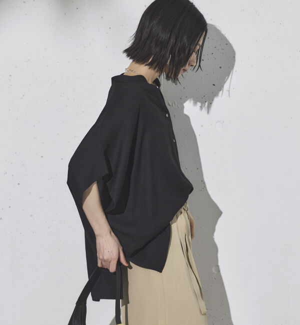 Doux archives「ウォッシャブルリネンライクスキッパープルオーバー」|シャツ・ブラウス|