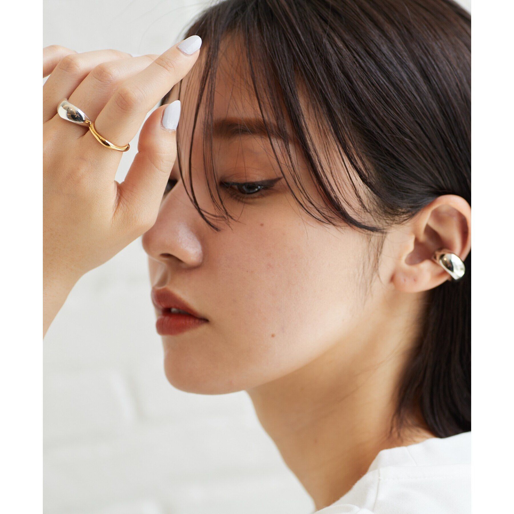 COCOSHNIK ONKITSCH「シルバー ニュアンスリングL」|リング|