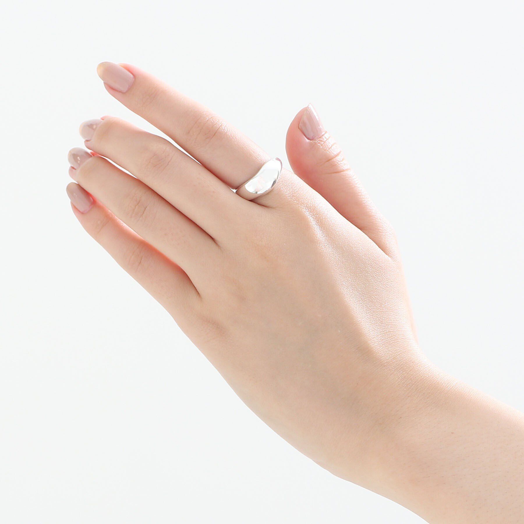 COCOSHNIK ONKITSCH「シルバー ニュアンスリングL」|リング|