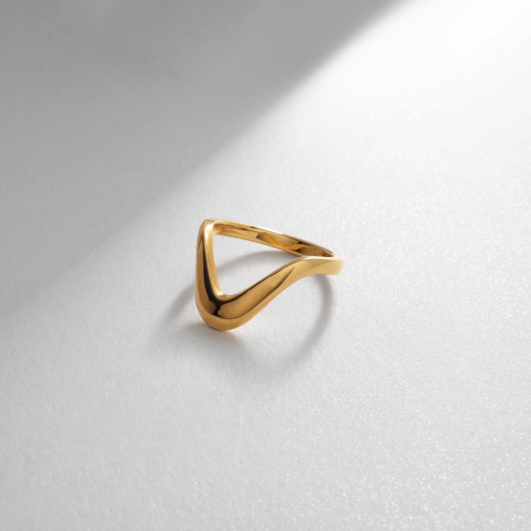 COCOSHNIK ONKITSCH「シルバー ニュアンスリング ドリップ GP」|リング|ゴールド(600)