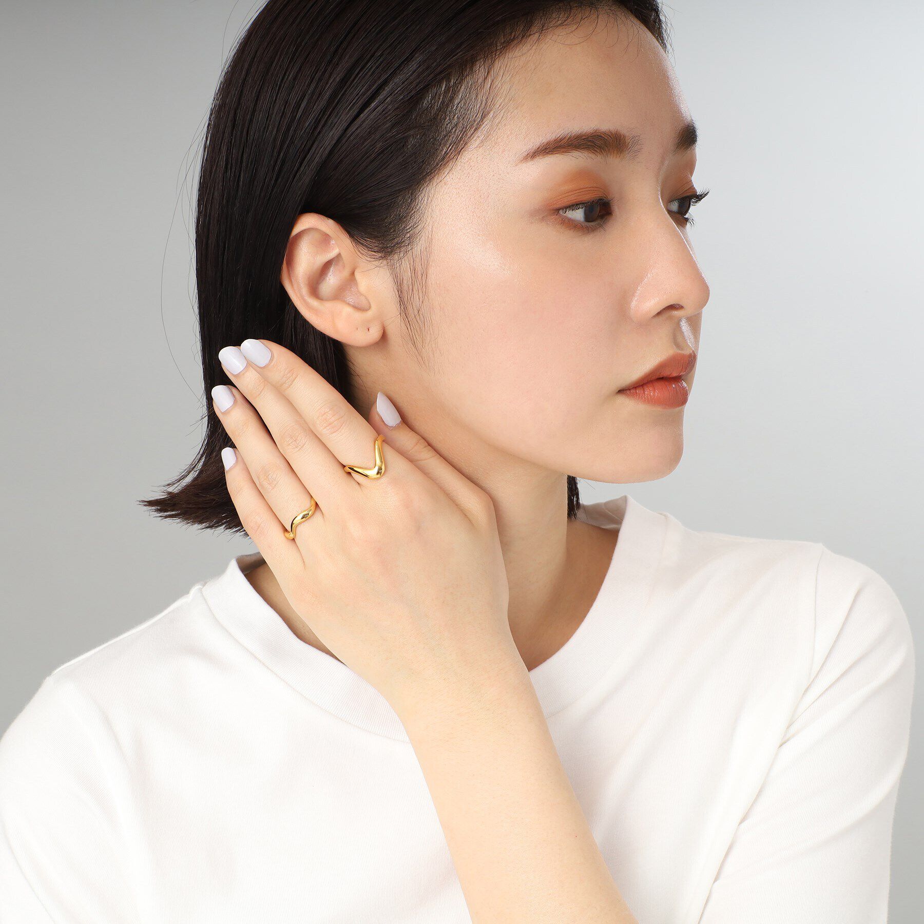 COCOSHNIK ONKITSCH「シルバー ニュアンスリング ウェーブ GP」|リング|