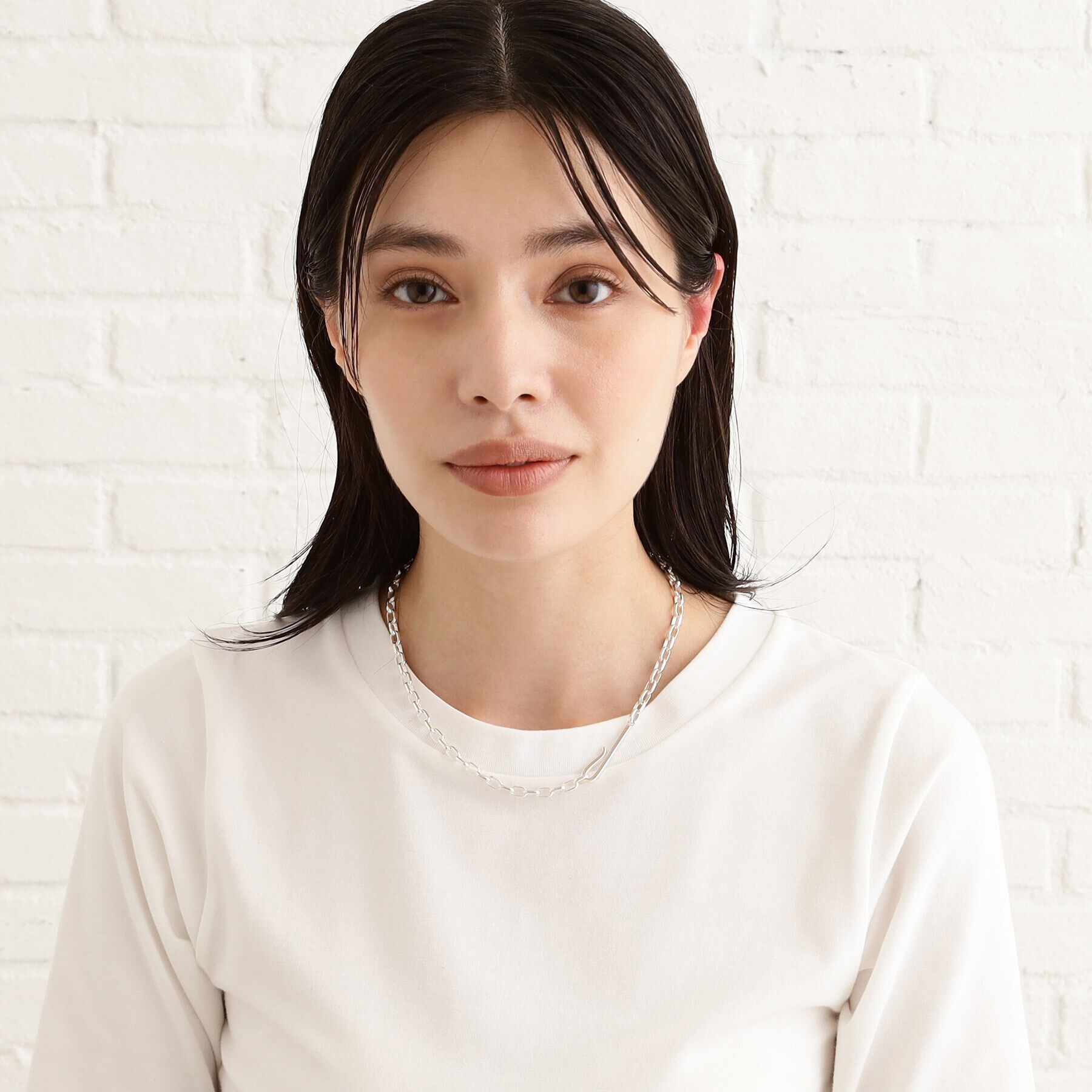 COCOSHNIK ONKITSCH「シルバー ドームチェーン フックネックレス」|ネックレス|