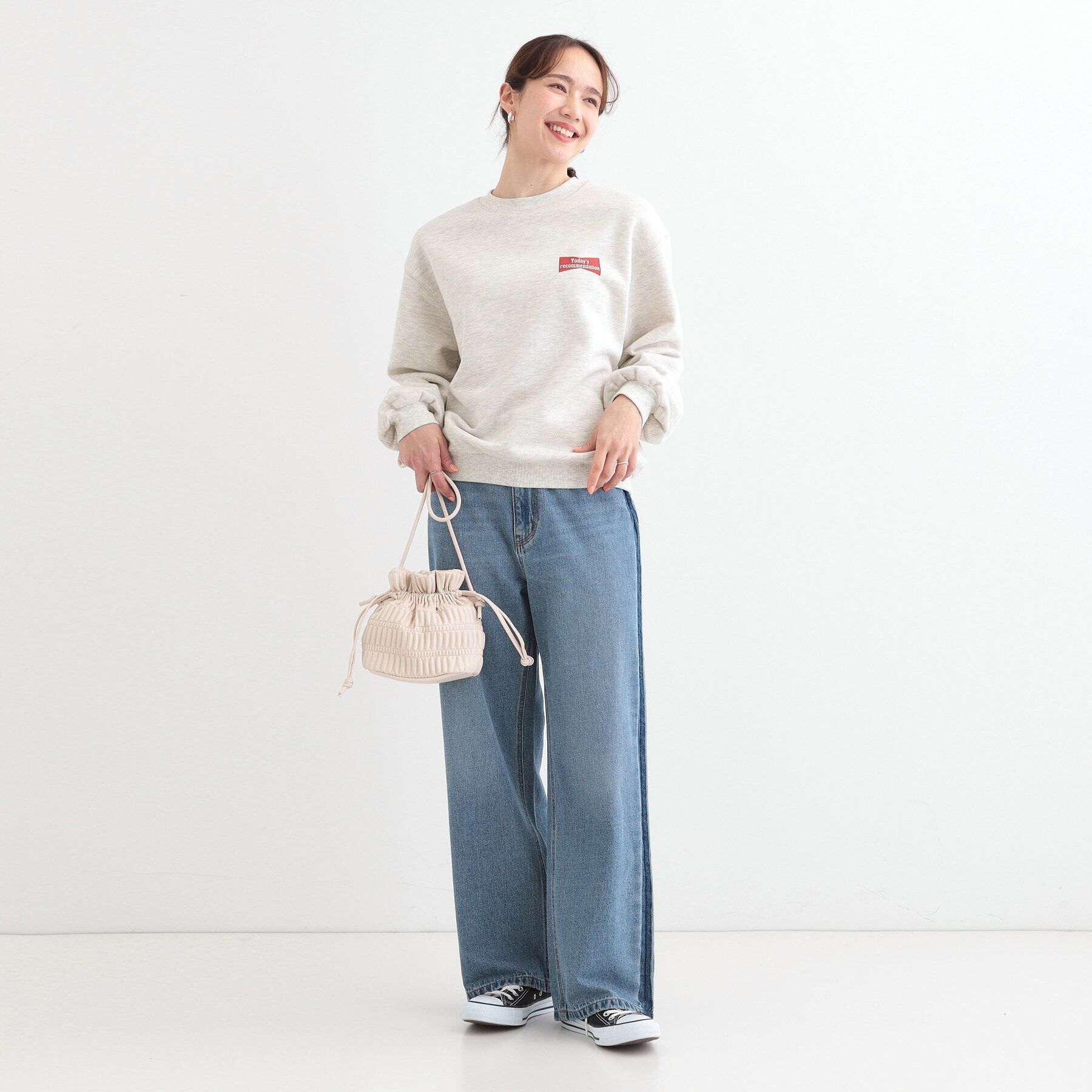 SHOO･LA･RUE「【あったか/S-LL】選べる2柄 裏起毛スウェット」|パーカー|