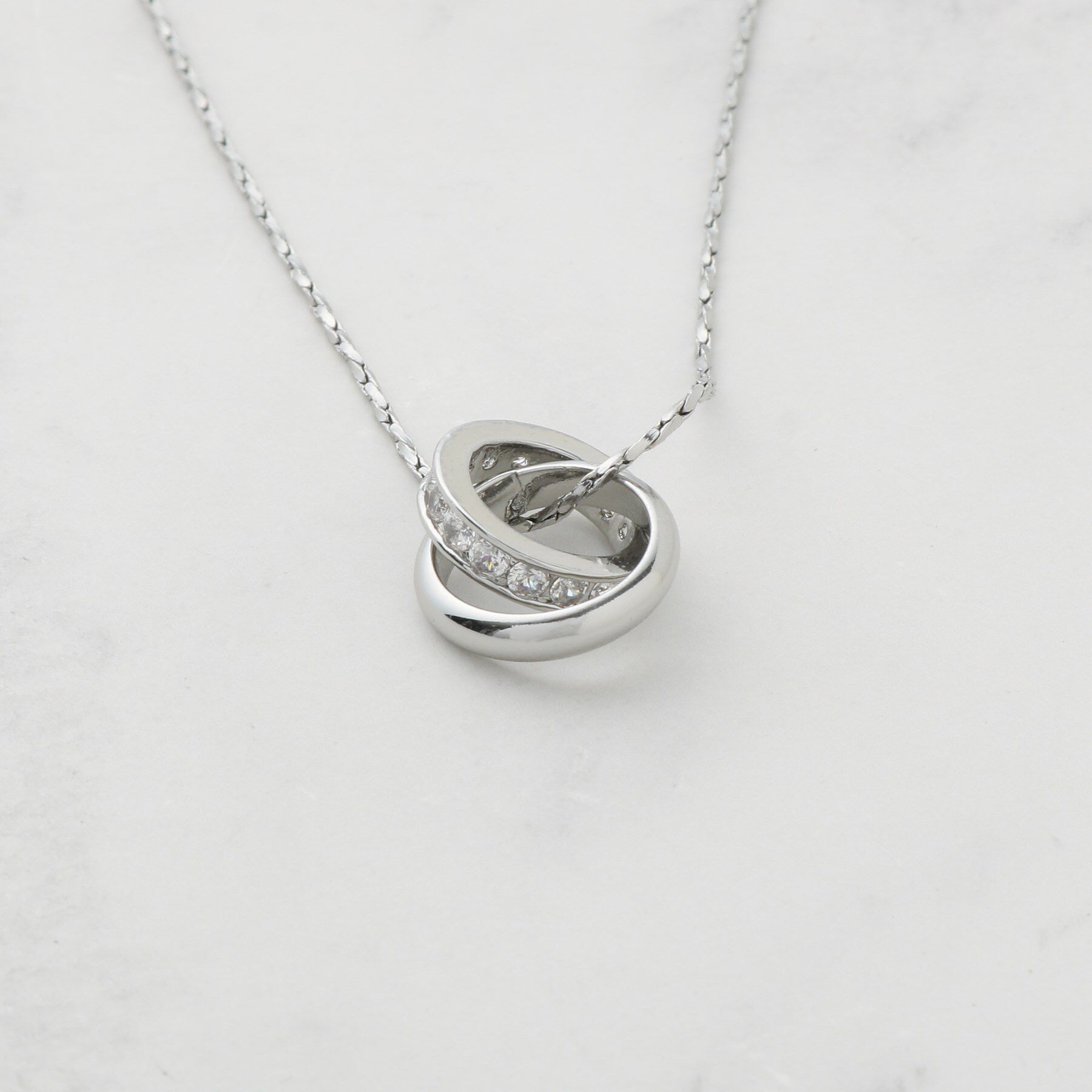 SHOO･LA･RUE「【2WAY】リング＆クリアドロップネックレス」|ネックレス|