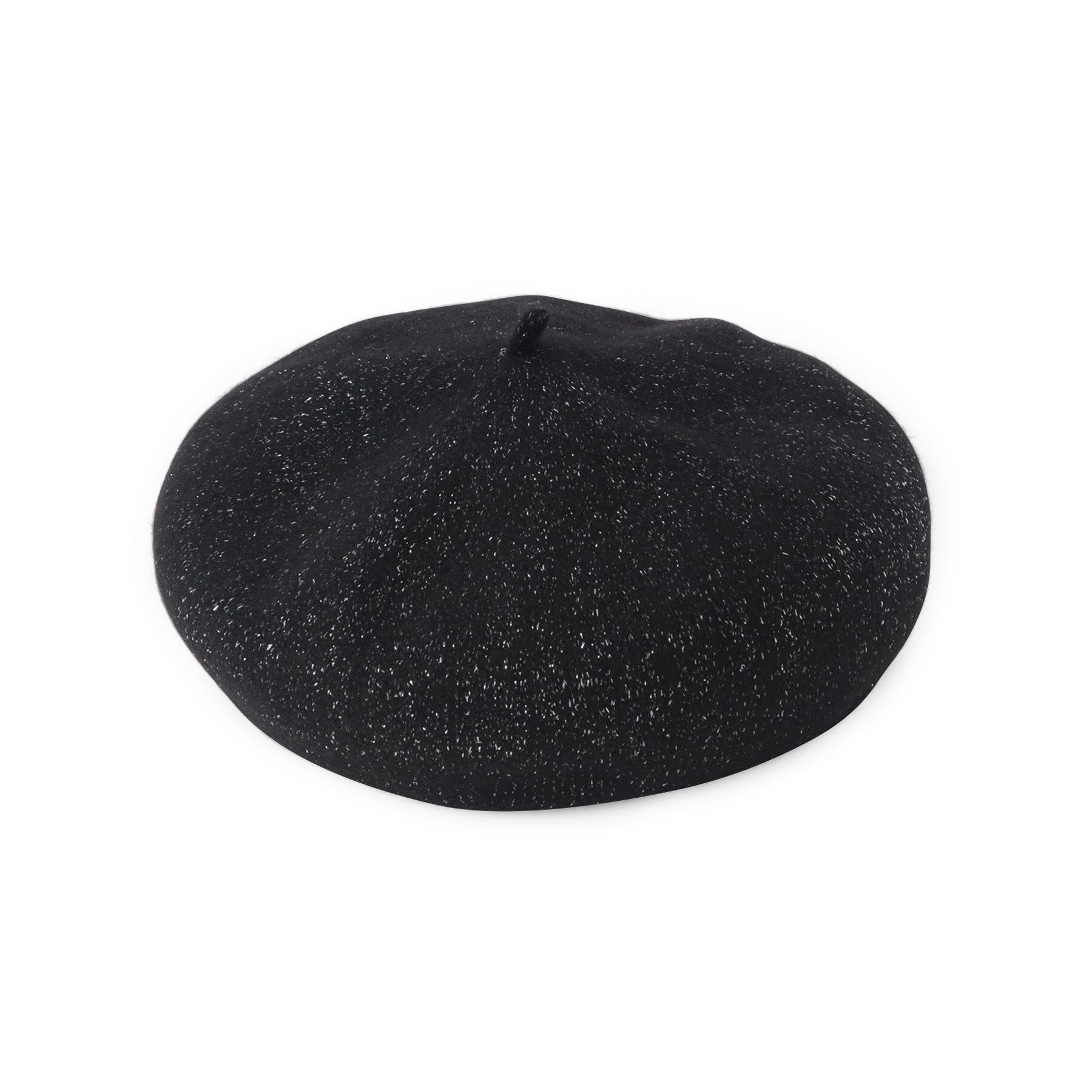 SHOO･LA･RUE「ラメ入りバスクベレー」|ハンチング・ベレー帽|ブラック(019)