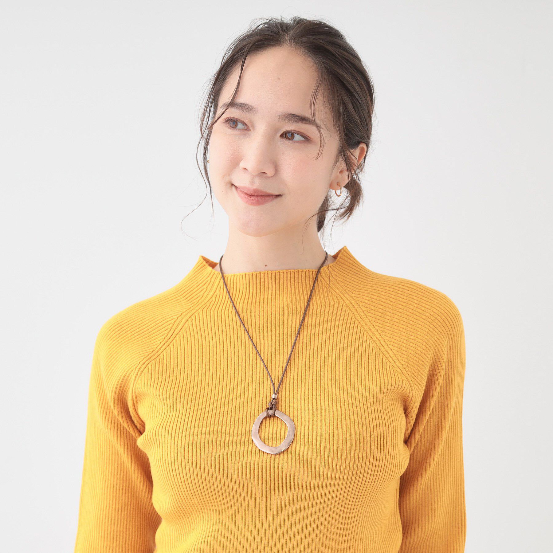 SHOO･LA･RUE「オープンリングひもネックレス」|ネックレス|