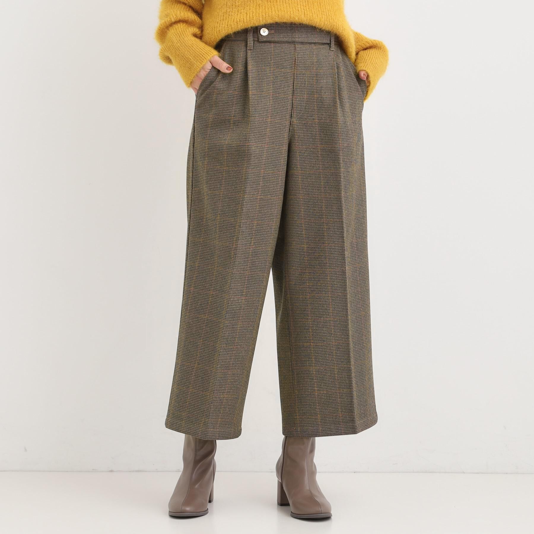 SHOO･LA･RUE「【着丈選べる】ウールフィールあったか裏起毛ワイドパンツ」|その他|