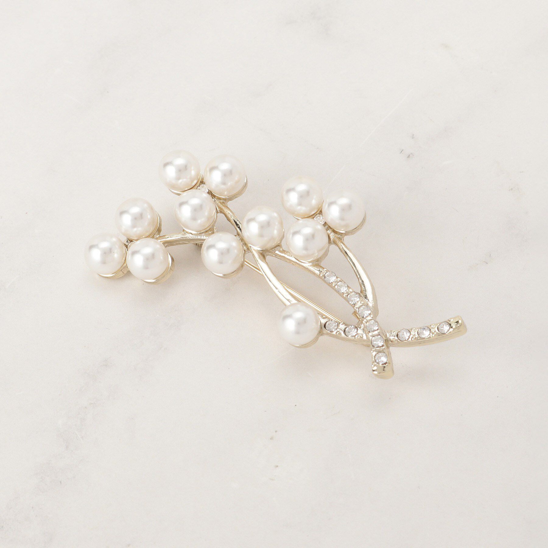 SHOO･LA･RUE「【セレモニー】選べる4デザイン 華やかブローチ」|ブローチ・コサージュ|ゴールド(307)