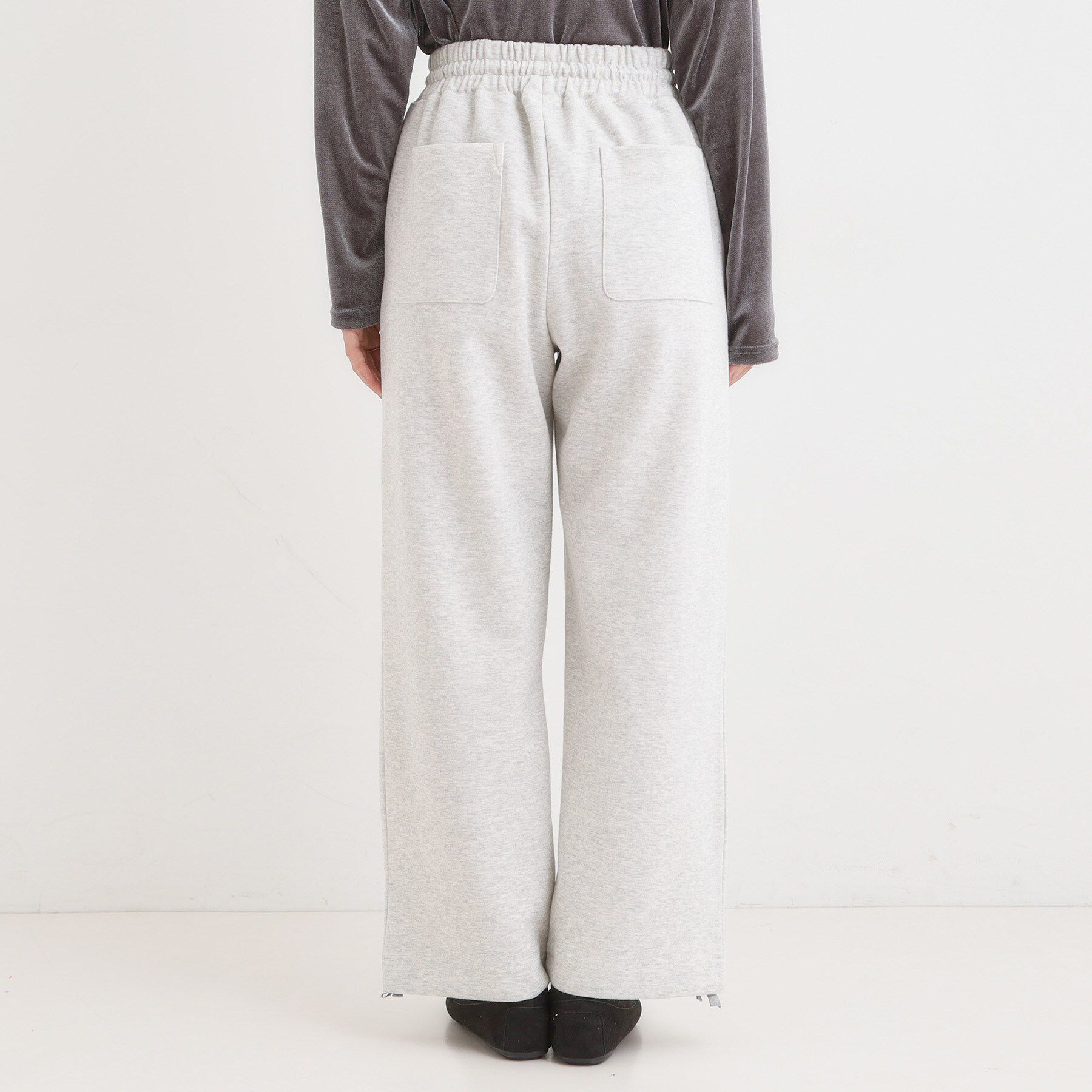 SHOO･LA･RUE「【洗濯機可/S-LL】春まで着られる ダブルフェイス スウェットパンツ」|その他|