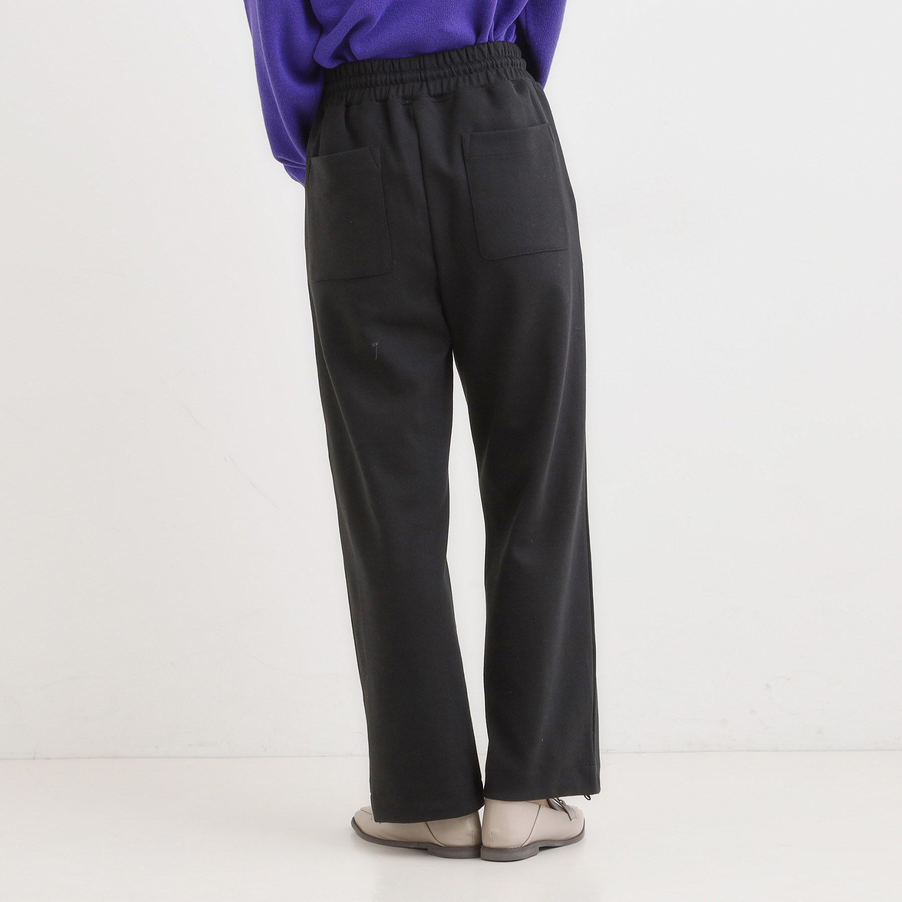 SHOO･LA･RUE「【洗濯機可/S-LL】春まで着られる ダブルフェイス スウェットパンツ」|その他|