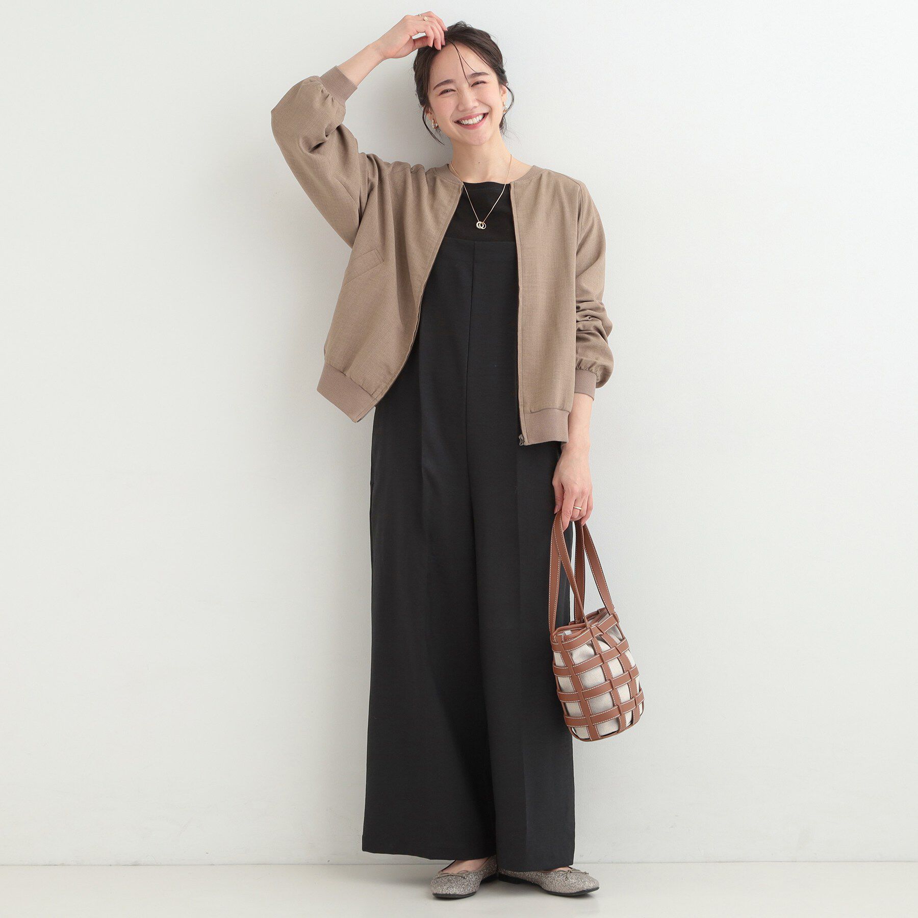 SHOO･LA･RUE「麻調リブブルゾン」|ブルゾン・スタジャン|