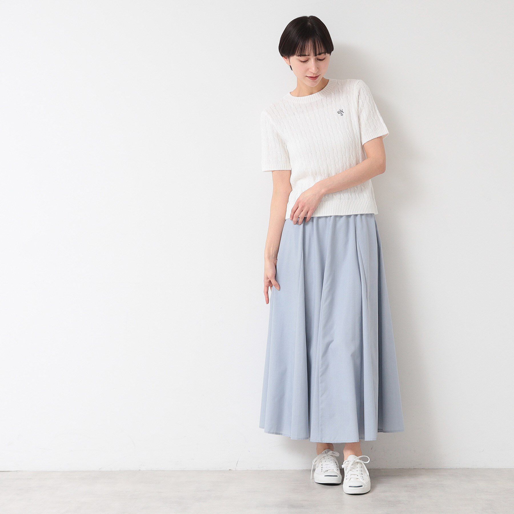 Dessin「【5色展開・ウエストゴム・洗える】エアリーフレアスカート（XS～L）」|スカート|