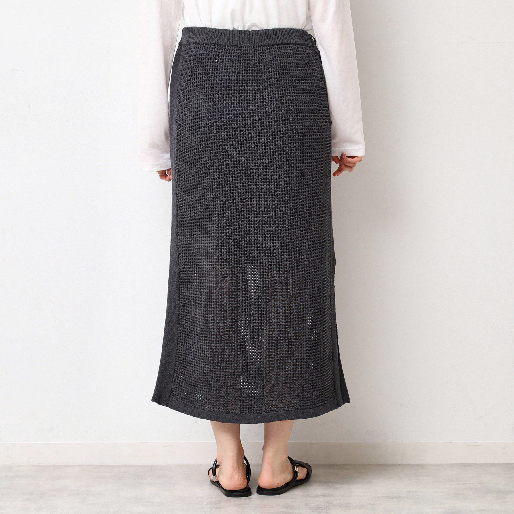 Dessin「【セットアップ可能・ウエストゴム】メッシュニットスカート」|スカート|
