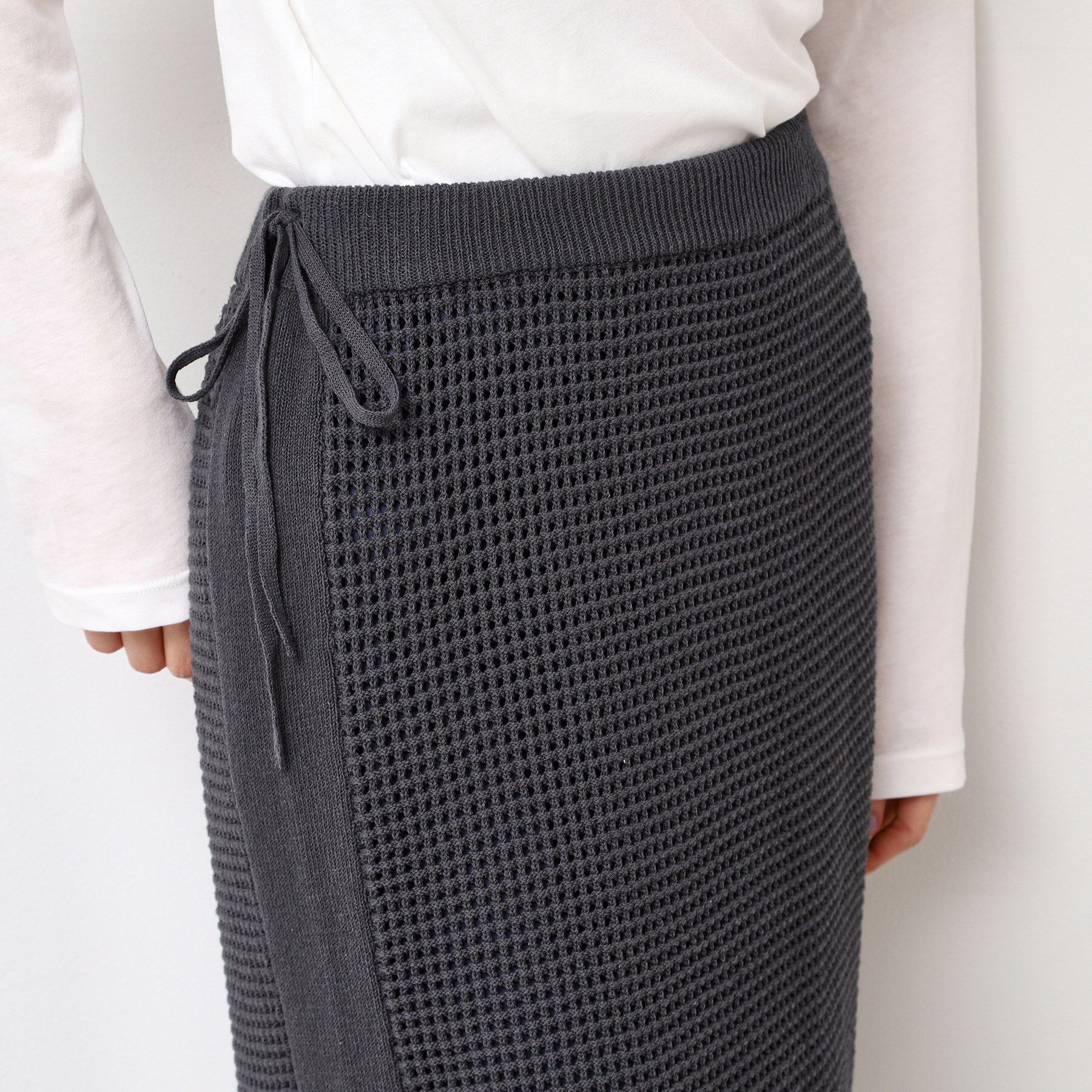 Dessin「【セットアップ可能・ウエストゴム】メッシュニットスカート」|スカート|