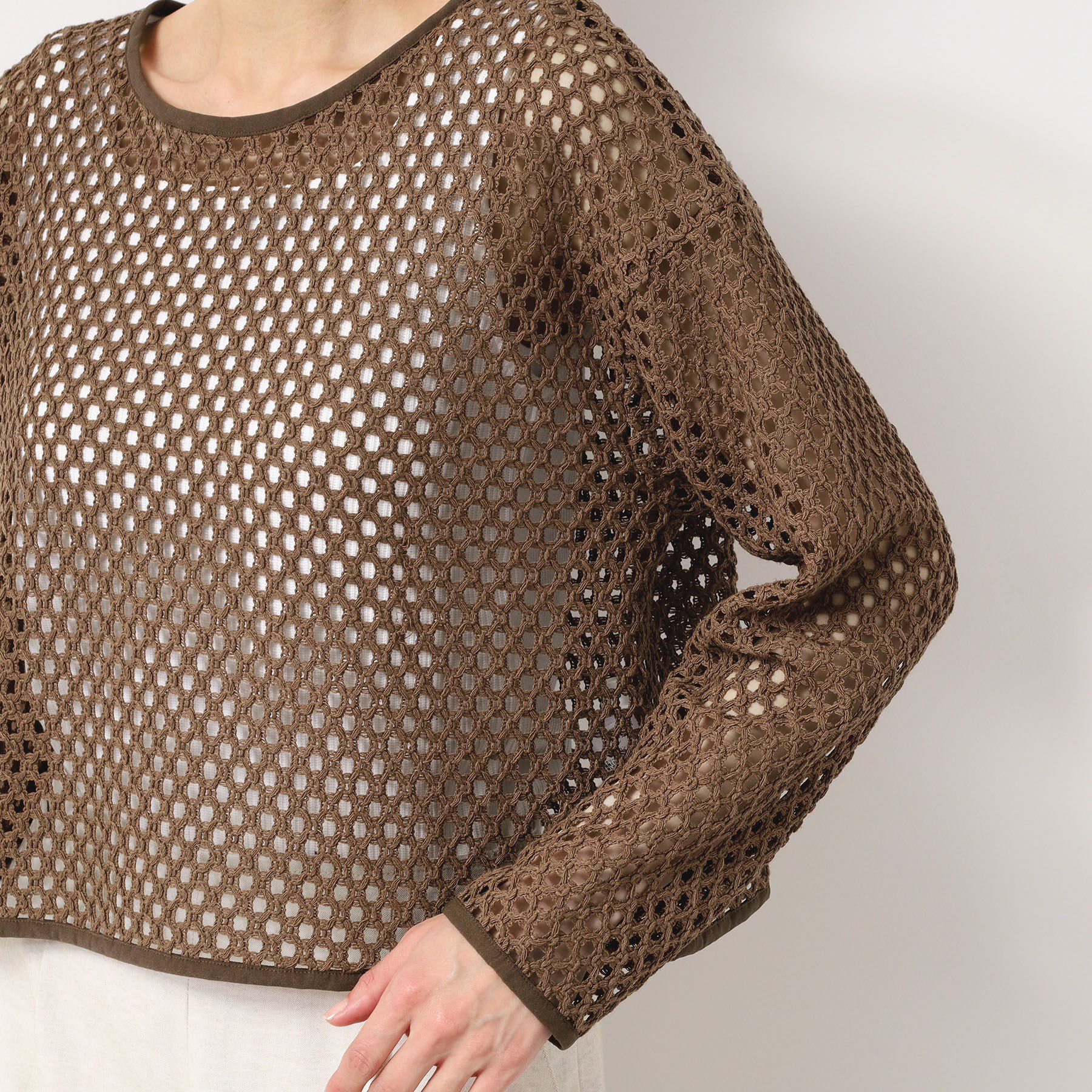 Dessin「【2WAY・セットアップ可能・洗える】メッシュレース」|カーディガン|