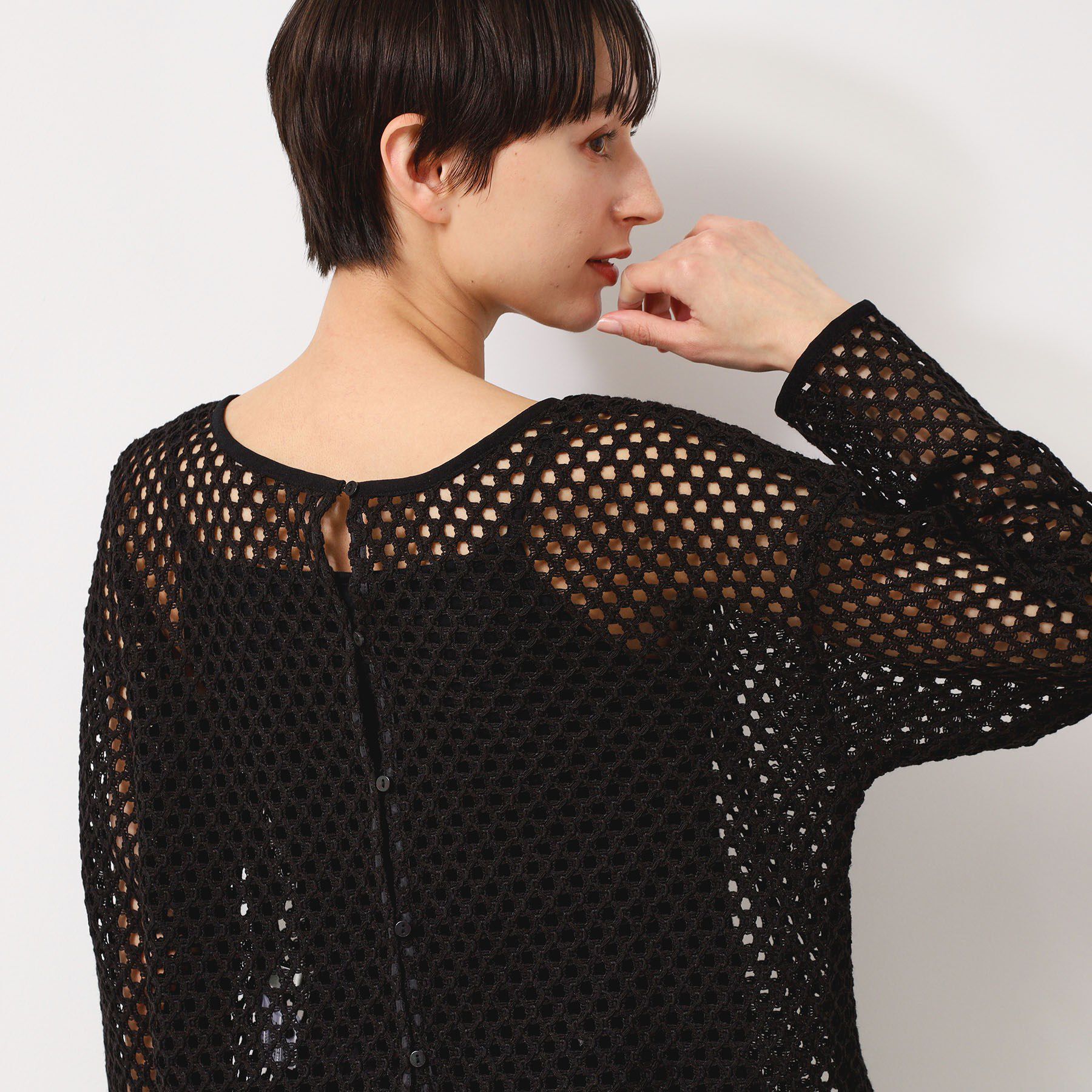 Dessin「【2WAY・セットアップ可能・洗える】メッシュレース」|カーディガン|