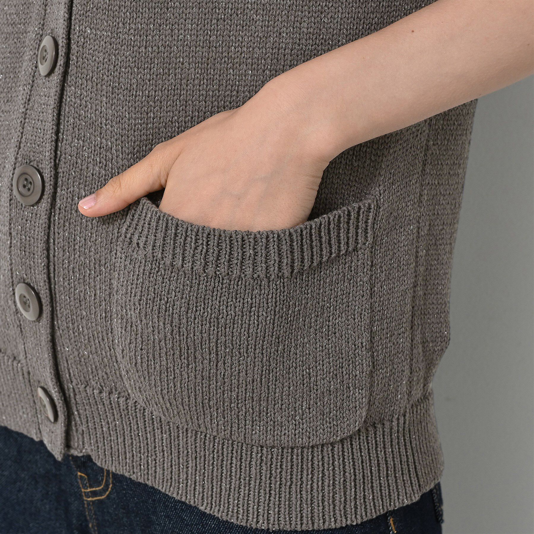 Dessin「【洗える】フレンチスリーブニットベスト」|ベスト・ジレ|