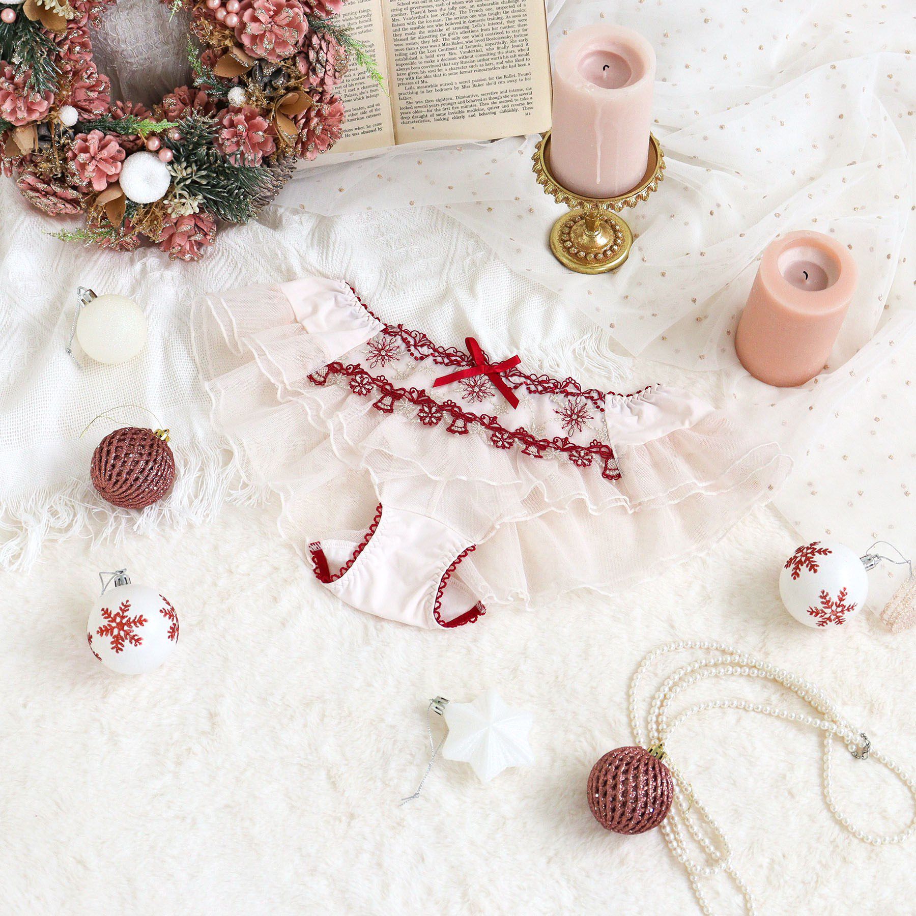 Risa Magli「【ルビー】 フレアショーツ」|インナー|レッド(061)