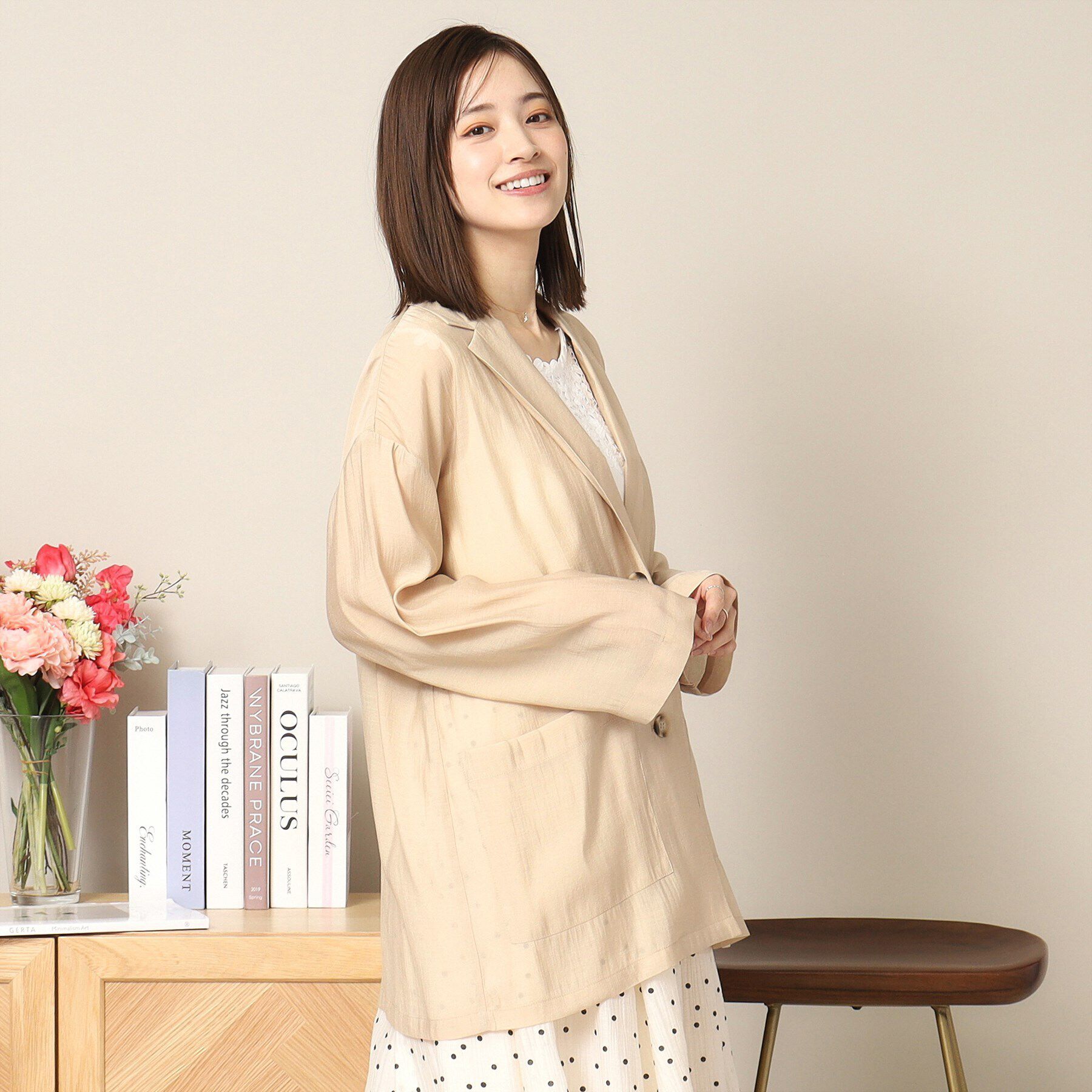 ITS&rsquo;DEMO「【手洗い可】シアージャケット」|テーラードジャケット|