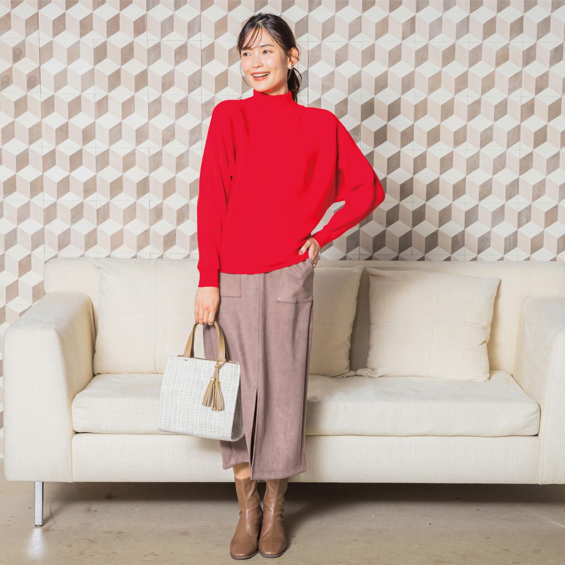 ITS&rsquo;DEMO「【手洗い可】リブドルマンハイネックニット」|ニット・セーター|