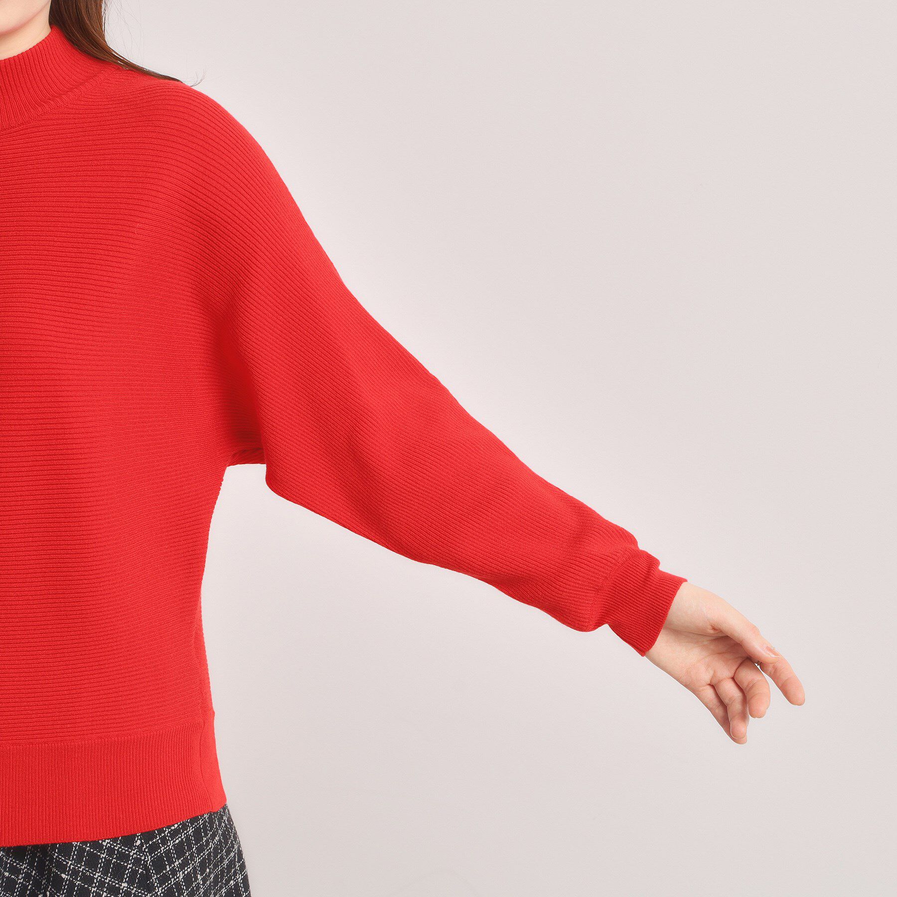 ITS&rsquo;DEMO「【手洗い可】リブドルマンハイネックニット」|ニット・セーター|